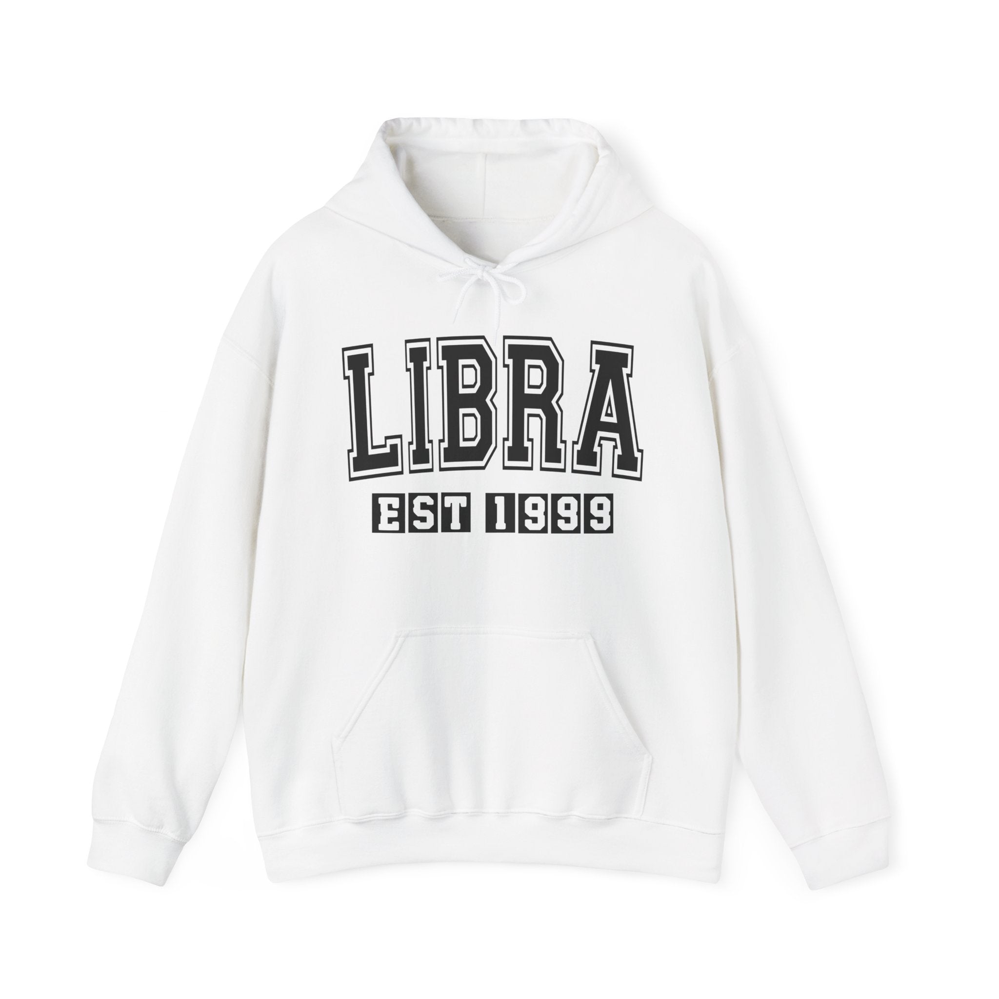 Libra (EST YEAR) Personalization — Zodiac Birthday Year Hoodie