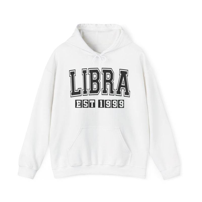 Libra (EST YEAR) Personalization — Zodiac Birthday Year Hoodie