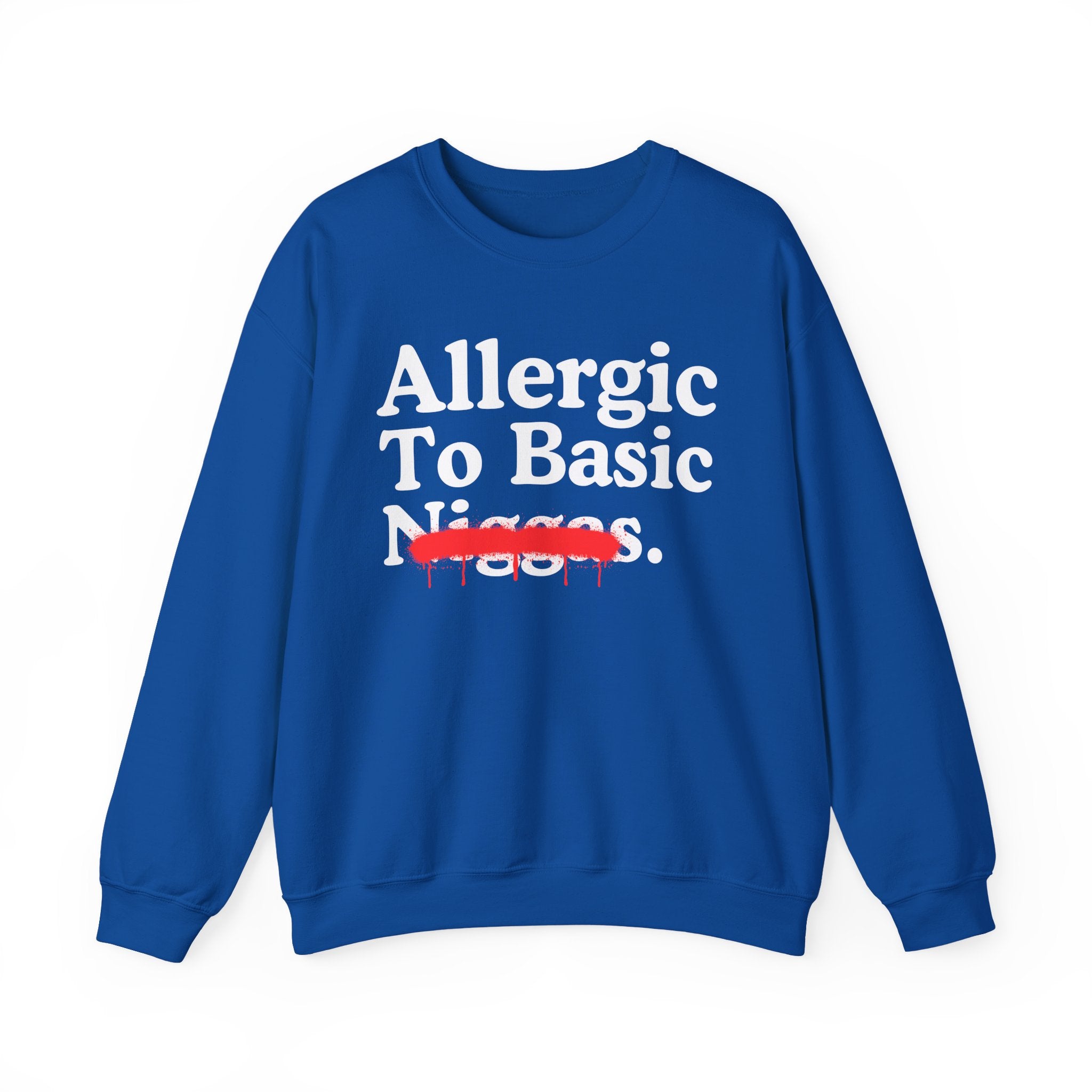 Allergic To Basic Niggas — Sarcastic Statement Sweatshirt