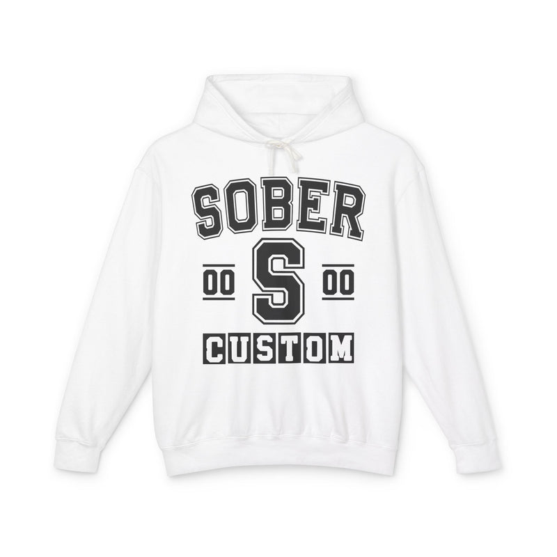 Custom Sober Varsity Hoodie — Customize Birthday Day/Month/Year — Customize Gemini Season/Nation