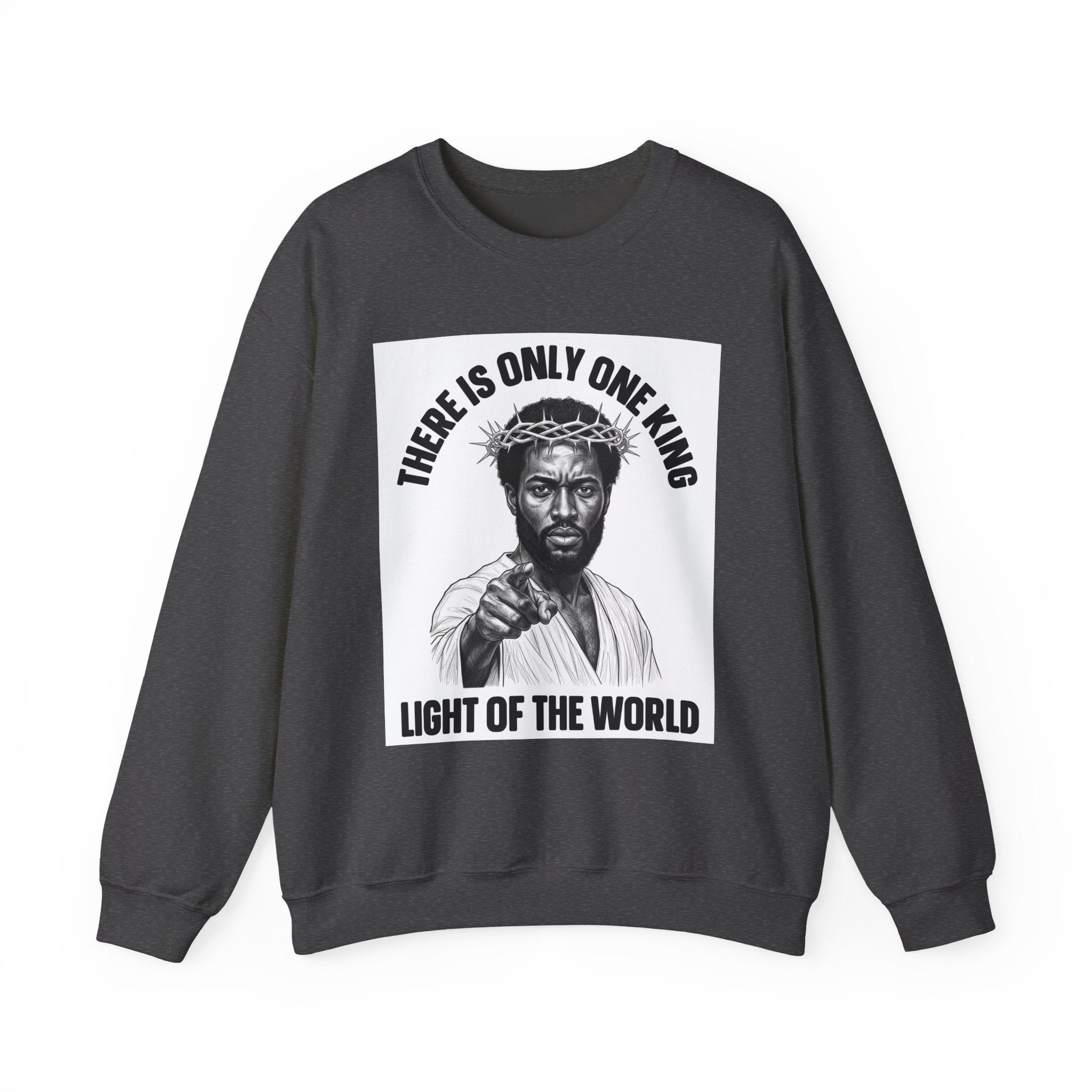 There Is Only One King: Light Of The World (Black Jesus) — Sweatshirt