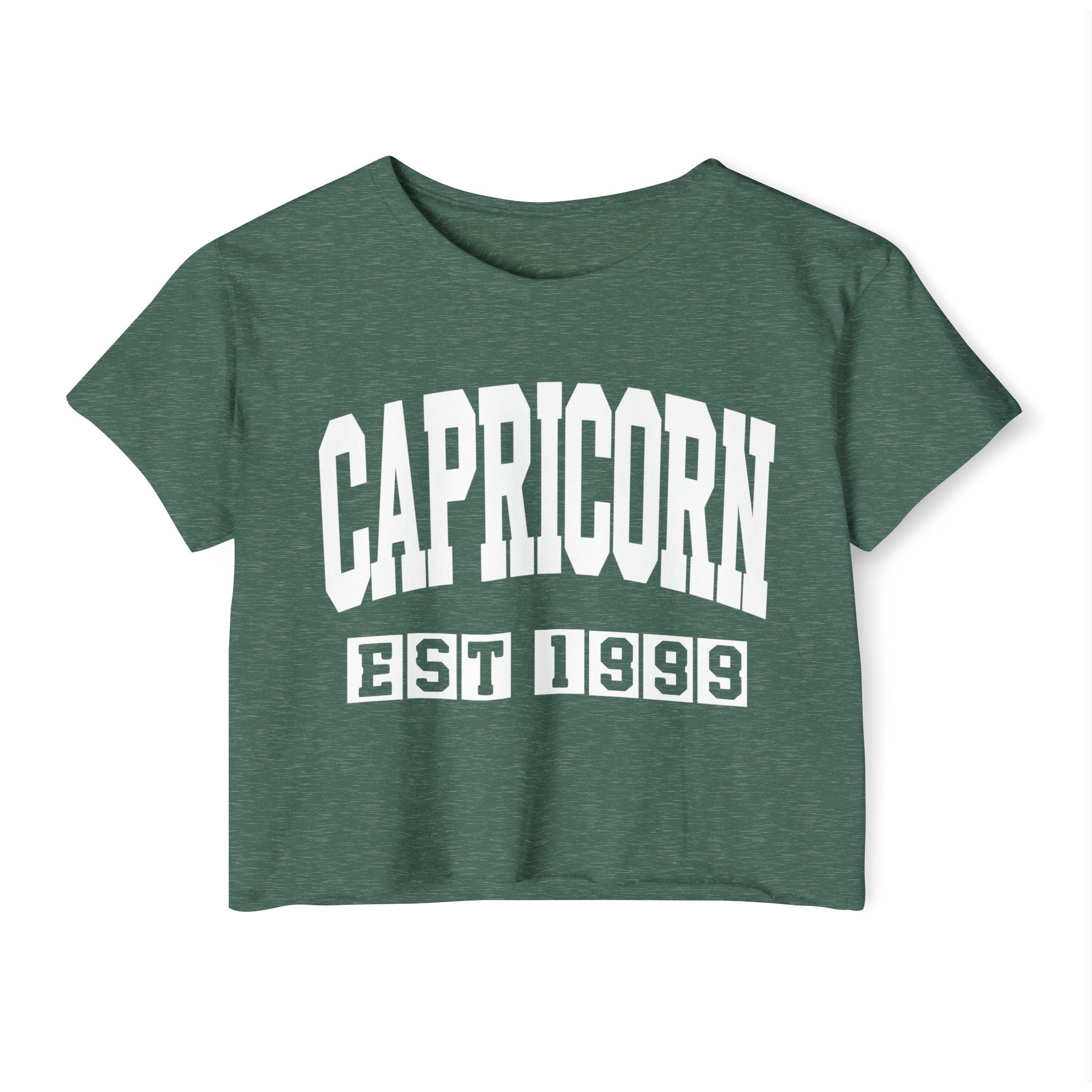 Capricorn EST (YEAR) Personalization -  Crop Top