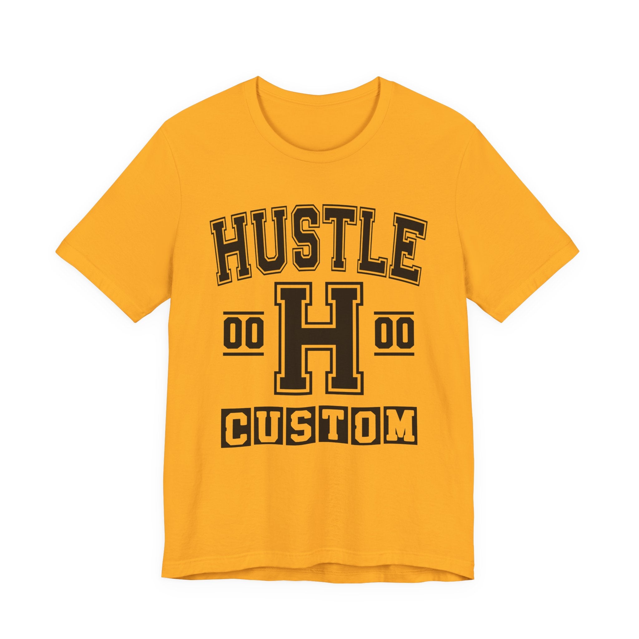 Custom Hustle Varsity Tee Shirt — Customize Birthday Day/Month/Year - Customize Season/nation/Society