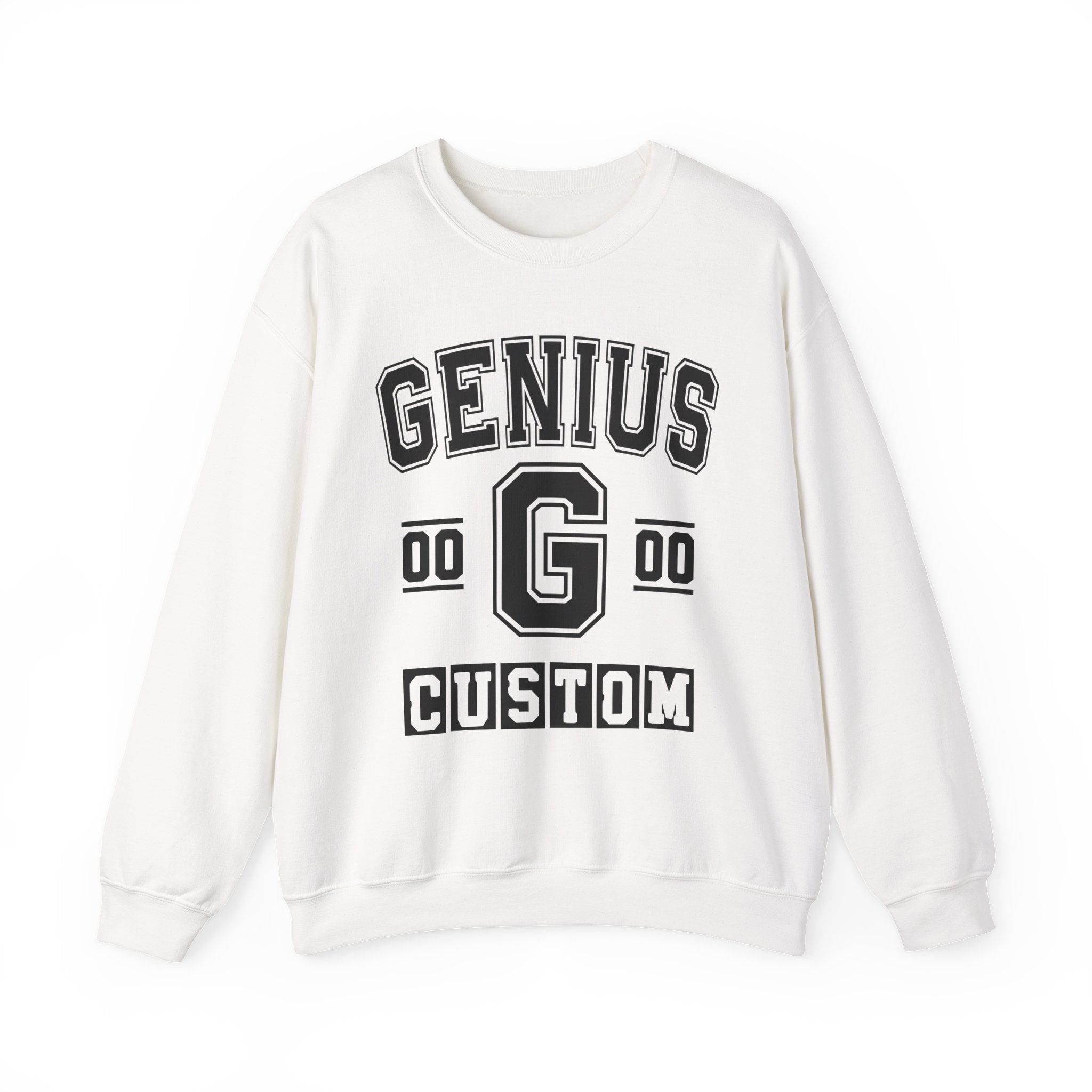 Custom Genius Varsity Sweatshirt — Customize Birthday Day/Month/Year — Customize Gemini Season/Nation