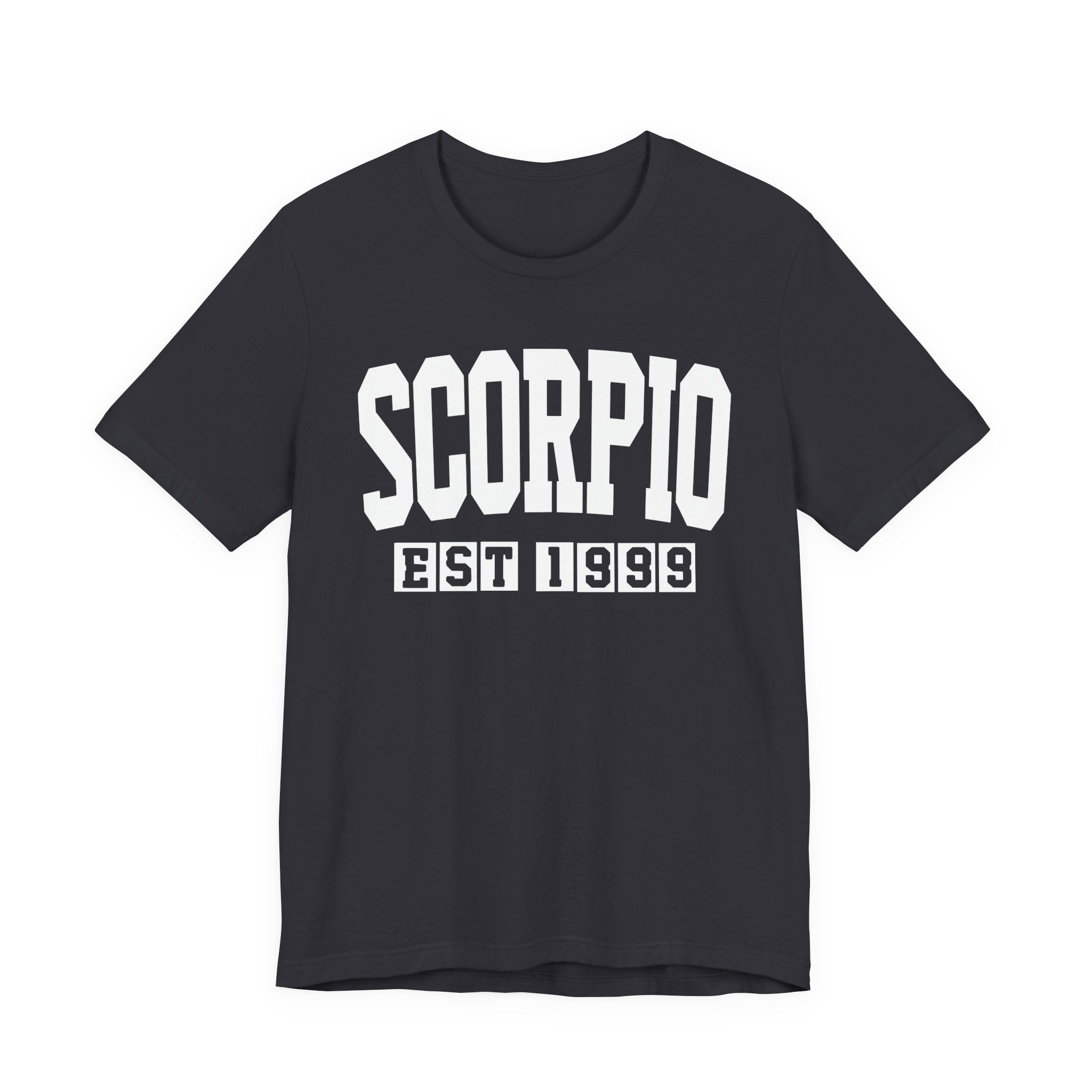 Scorpio EST (YEAR) Personalization — Zodiac Birthday Tee Shirt