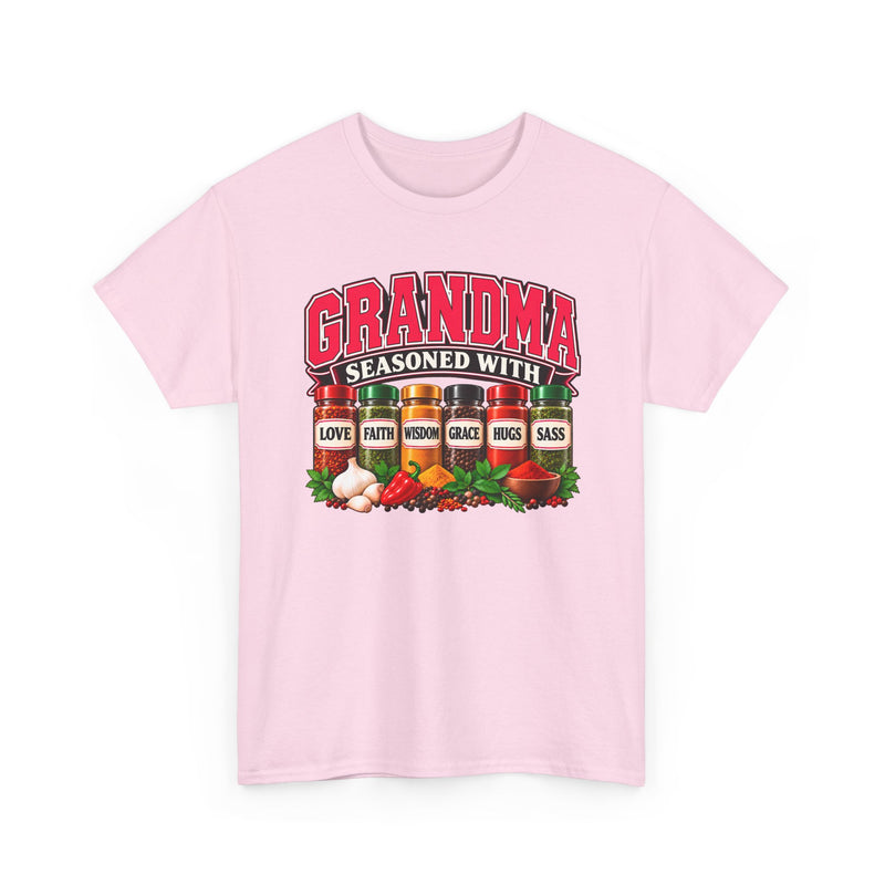 Grandma Seasoned With Love Faith Wisdom Grace Hugs Sass － T-Shirt