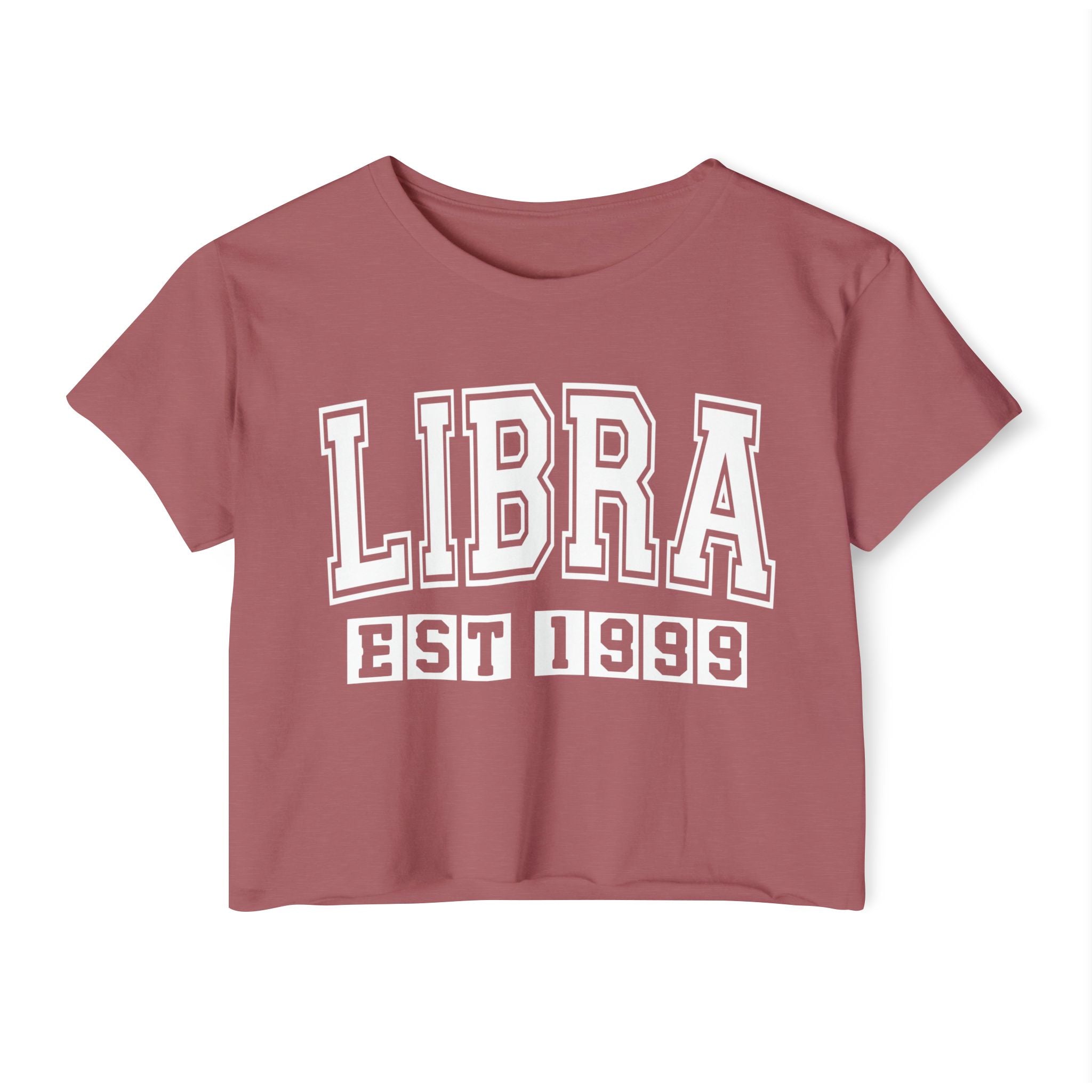 Libra EST (YEAR) Personalization -  Crop Top