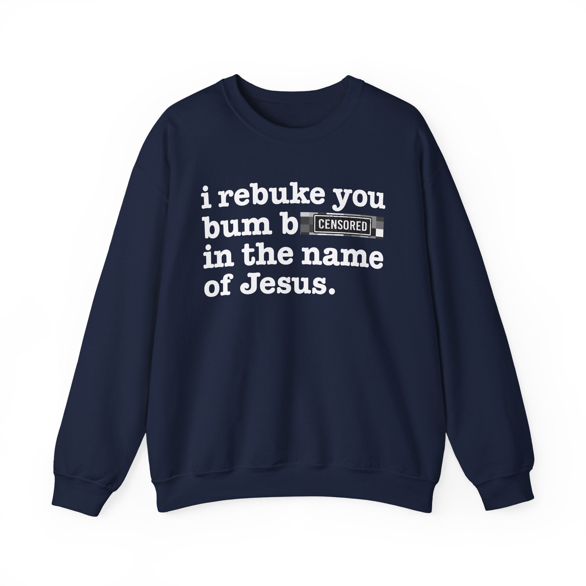 I rebuke you Bum Bitches in the name of Jesus — Provocative Christian Sweatshirt