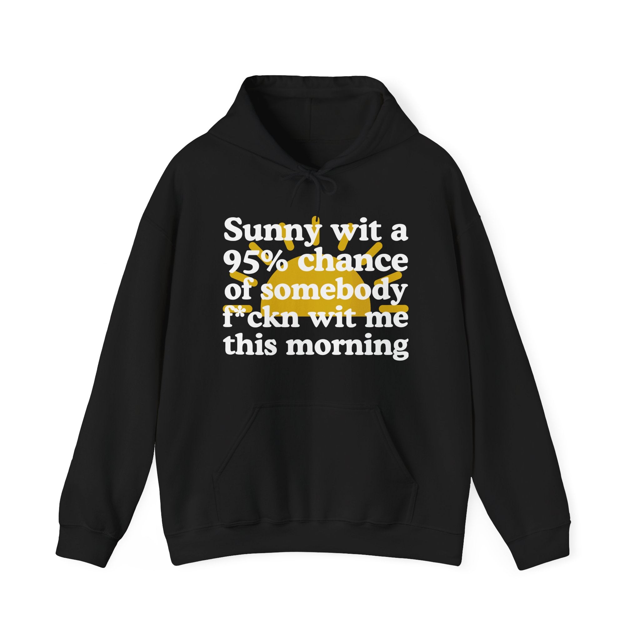 Sunny wit a 95% chance of Somebody Pissin' Fuckn Wit Me this Morning —  Funny Weather Forecast Hoodie