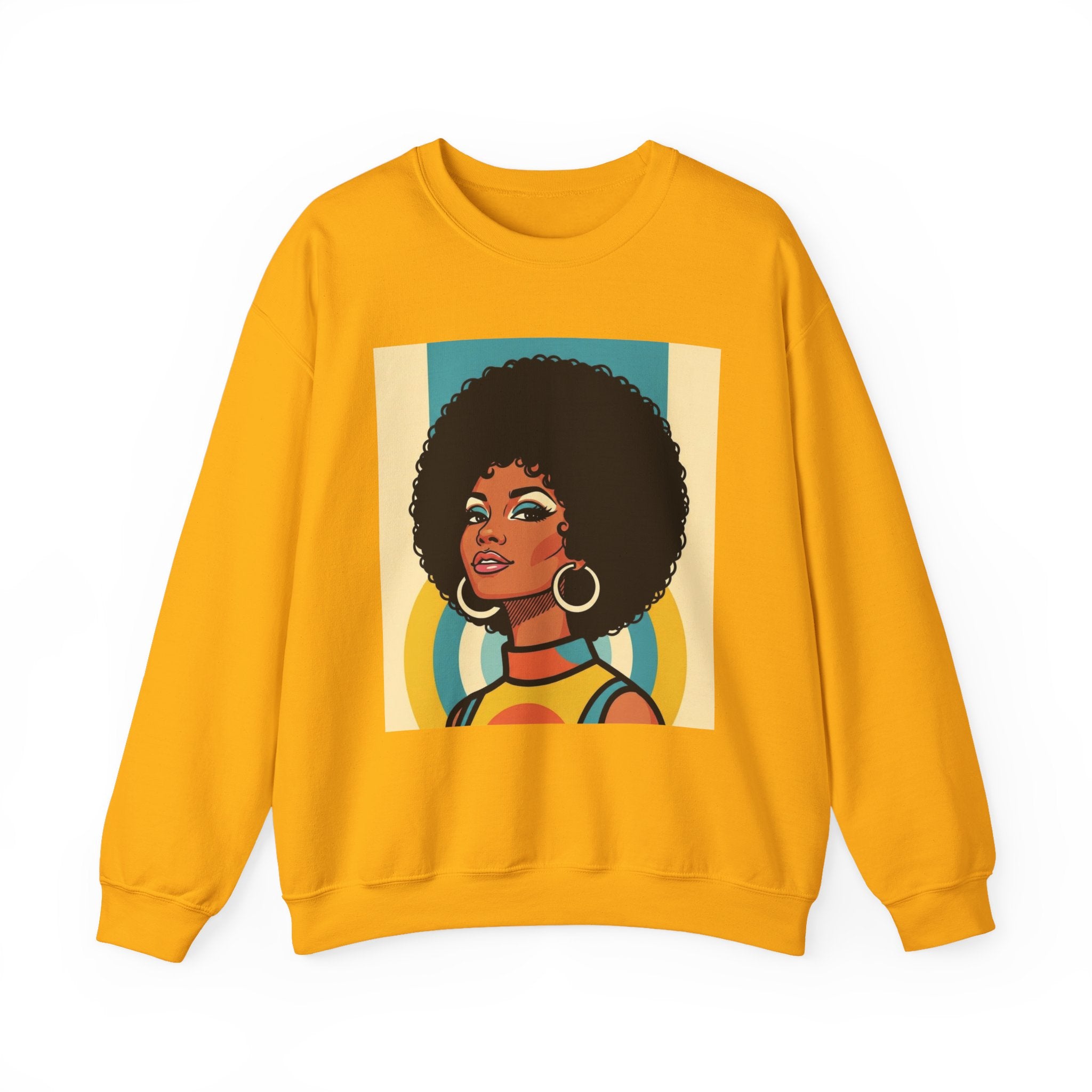 Beautiful Black Woman Portrait - African American Pride Sweatshirt