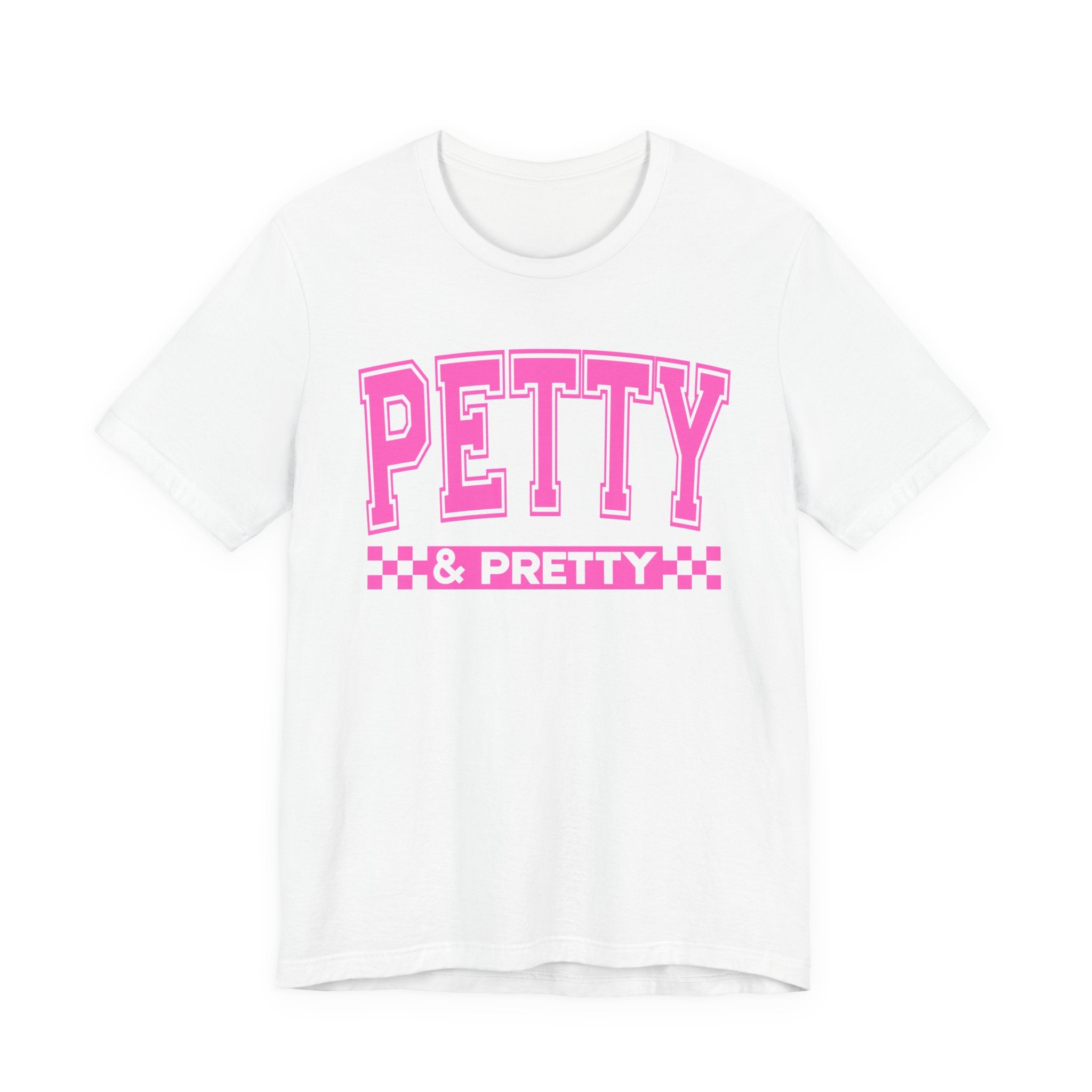 Petty & Pretty - Pink Varsity Statement T-Shirt
