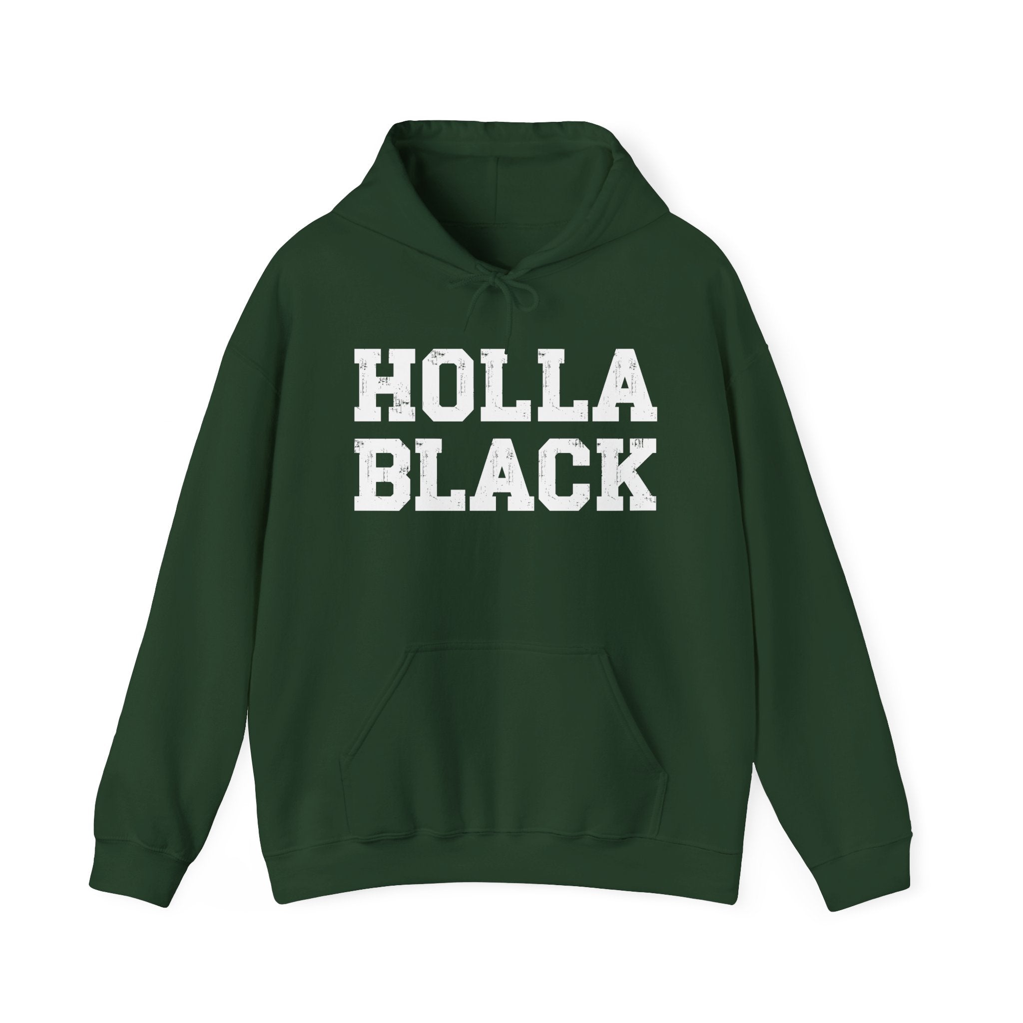 Holla Black — Humorous Statement Hoodie