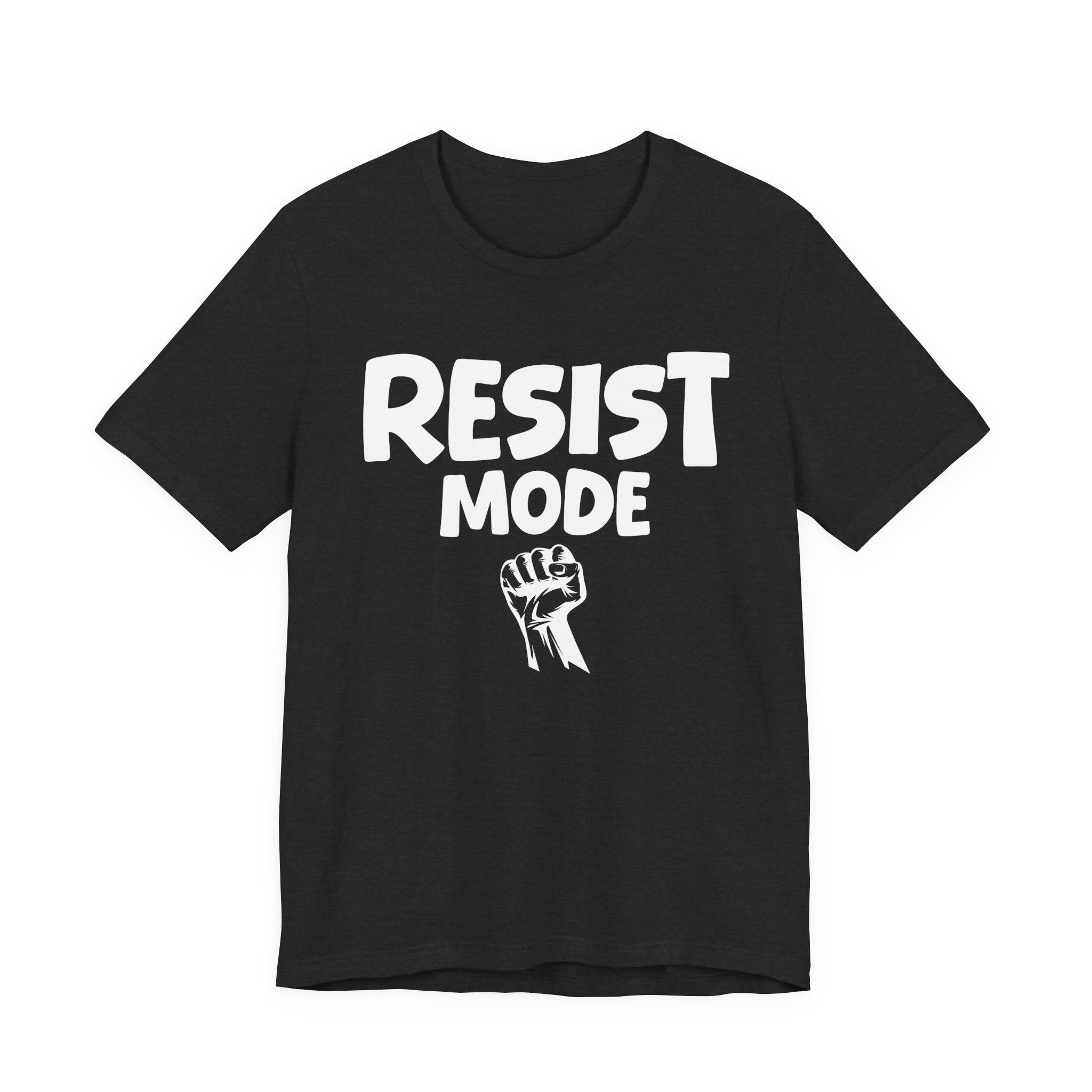 Resist Mode T-Shirt – Bold Protest Graphic Tee with Raised Fist