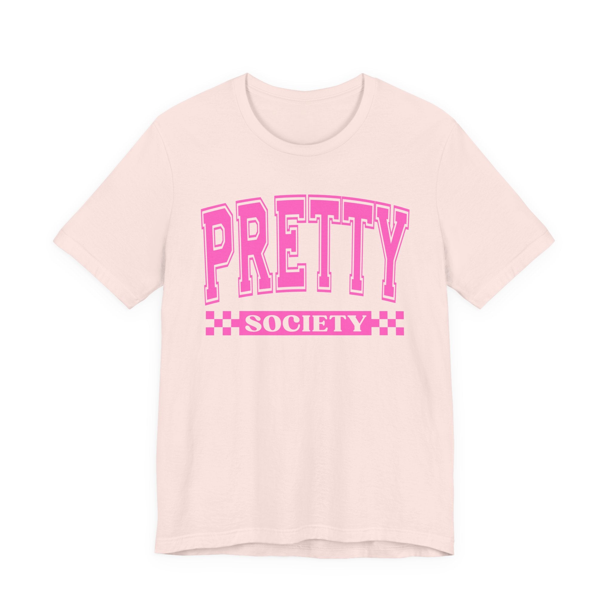 Pretty Society - Pink Varsity Statement T-Shirt