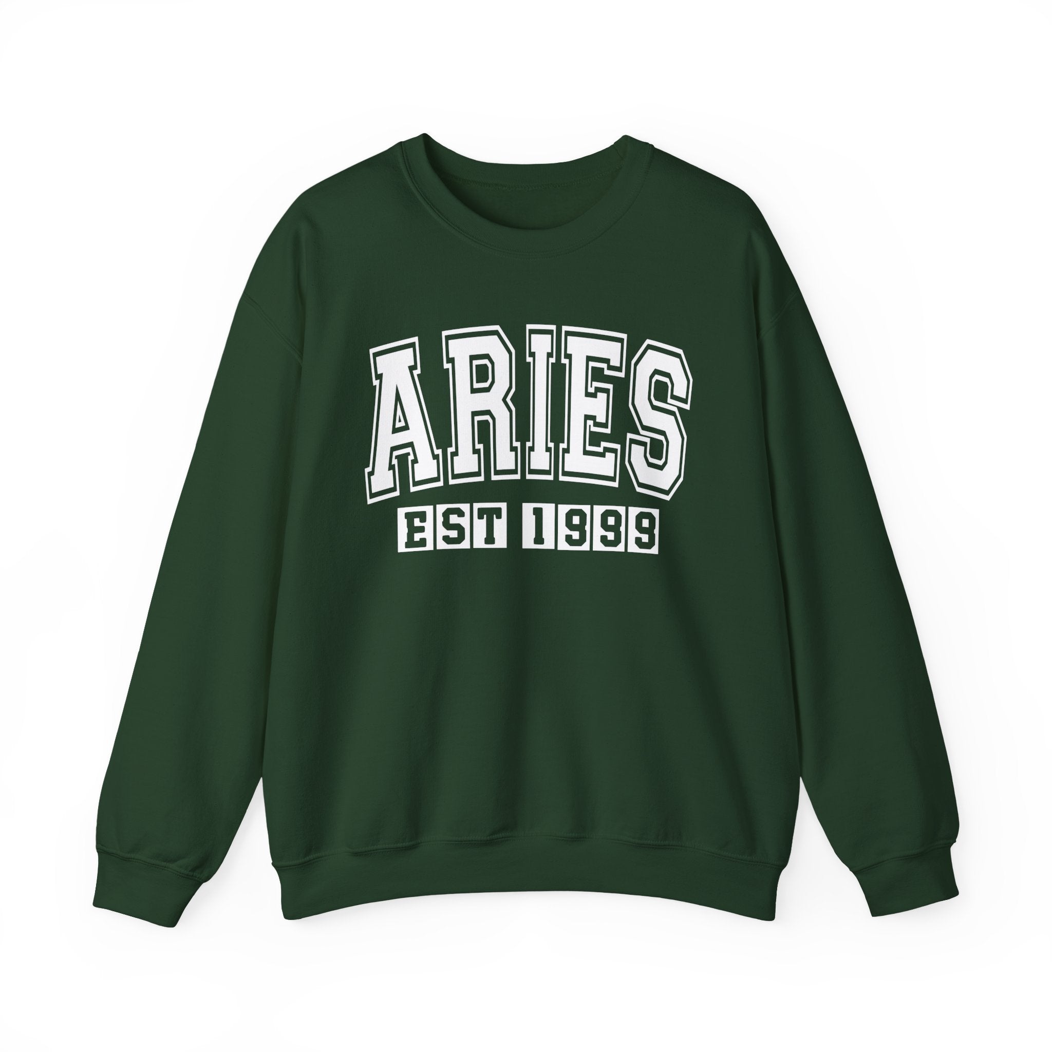 Aries (EST YEAR) Personalization — Zodiac Graphic Sweatshirt