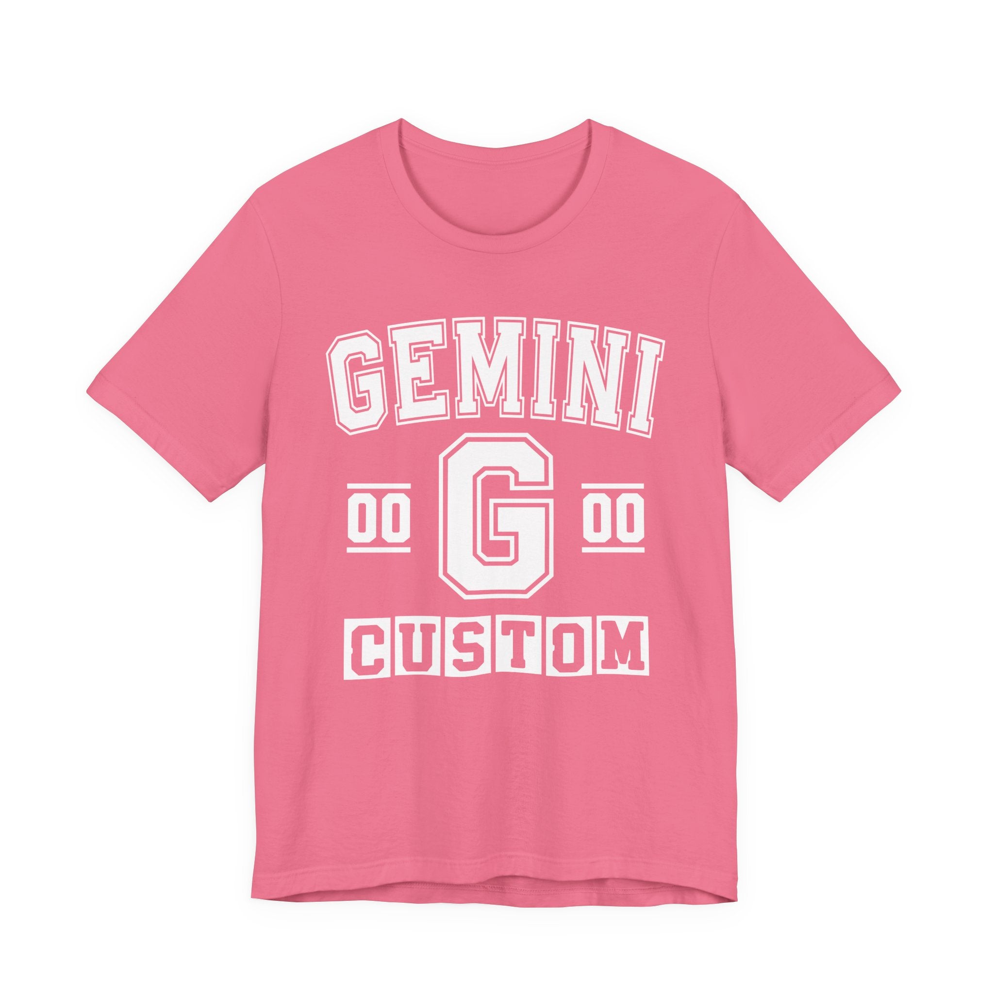 Custom Gemini Varsity Tee Shirt — Customize Birthday Day/Month/Year - Customize Season/nation/Society