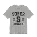 Custom Sober Varsity Tee Shirt — Customize Birthday Day/Month/Year - Customize Season/nation/Society