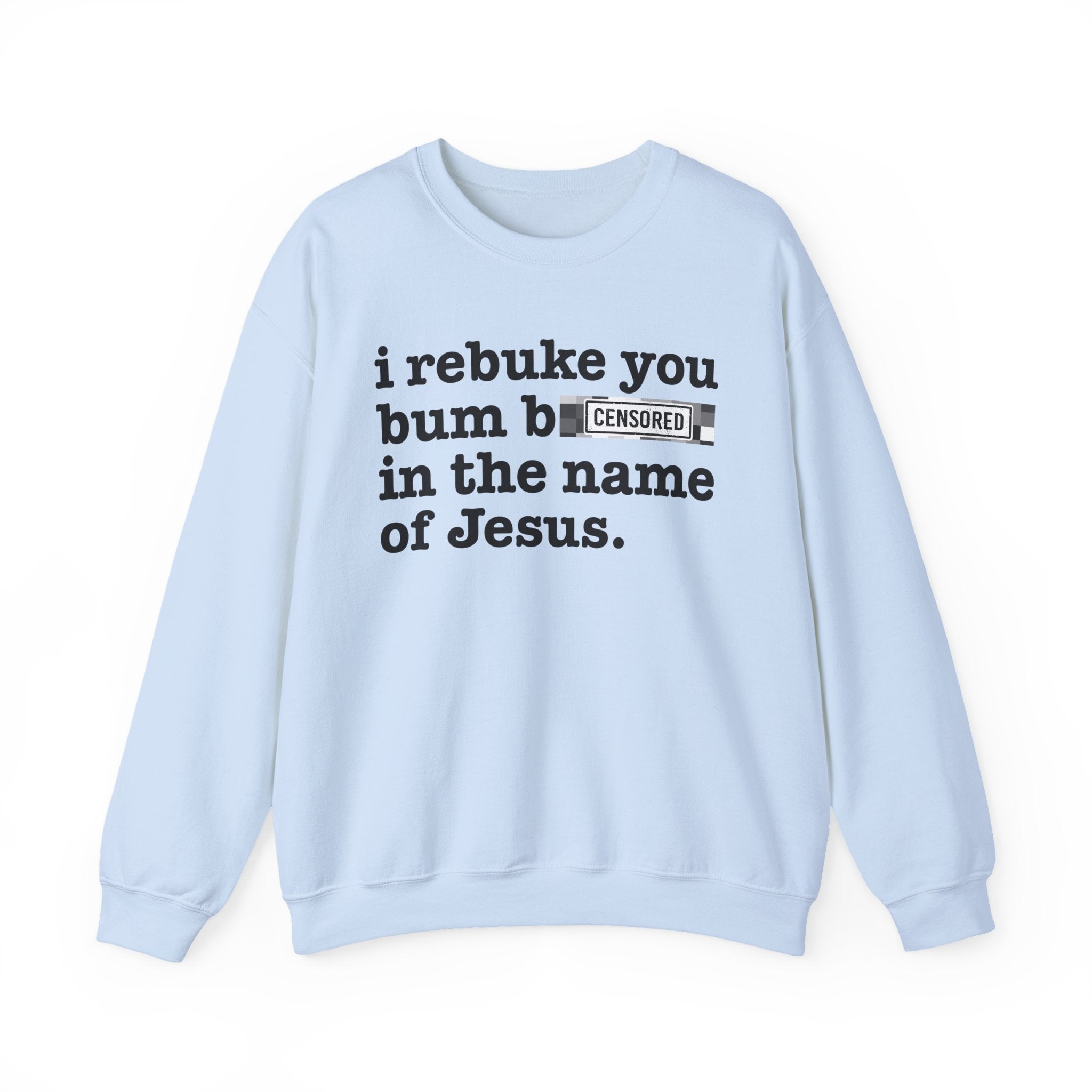 I rebuke you Bum Bitches in the name of Jesus — Provocative Christian Sweatshirt
