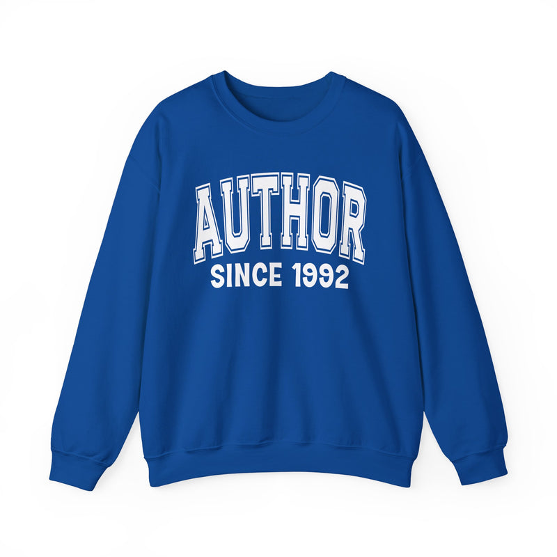 Author Personalization Sweatshirt — Add Your Special "Since Date"