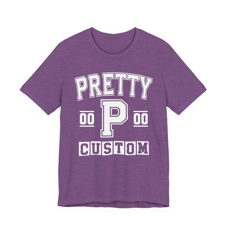 Custom Pretty Varsity T-Shirt — Customize Birthday Day/Month/Year — Customize Season/nation/Society