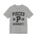 Custom Pisces Varsity Tee Shirt — Customize Birthday Day/Month/Year - Customize Season/nation/Society
