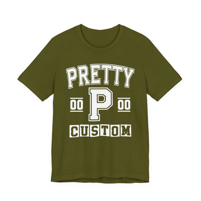 Custom Pretty Varsity T-Shirt — Customize Birthday Day/Month/Year — Customize Season/nation/Society