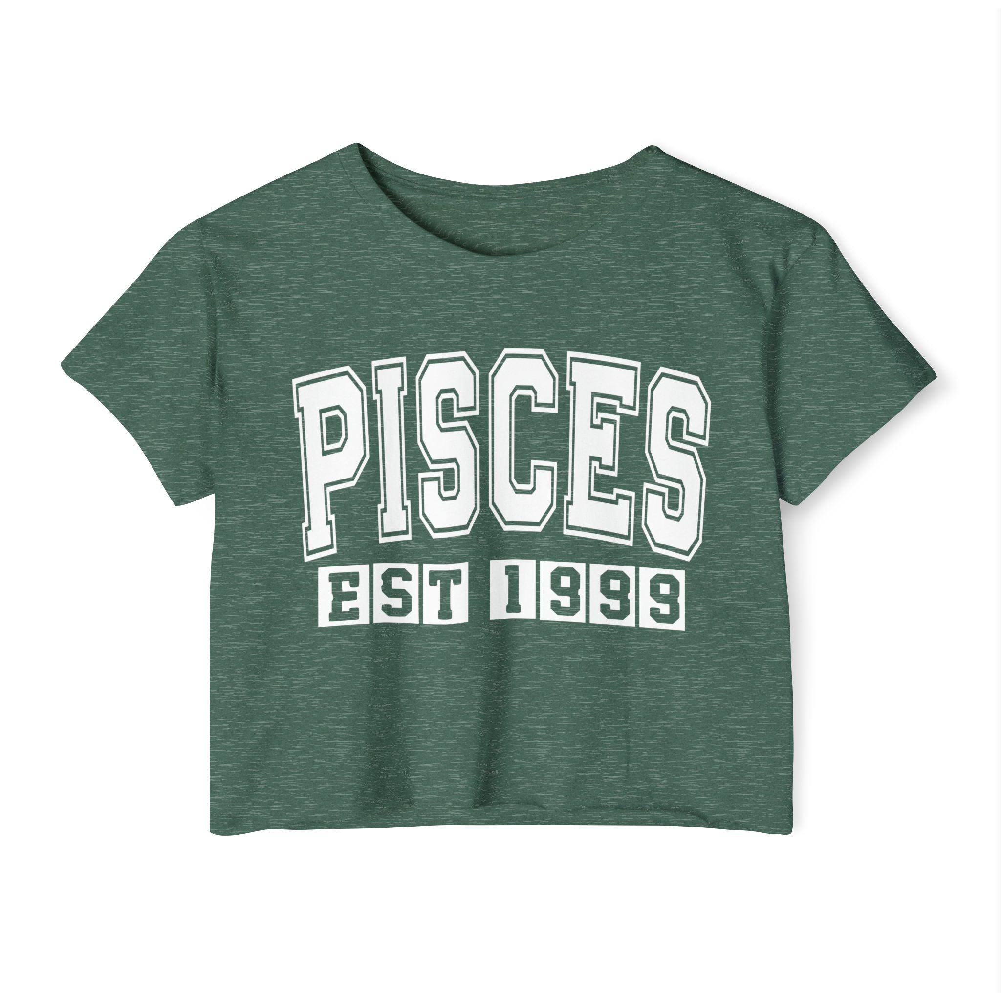 Pisces EST (YEAR) Personalization -  Crop Top