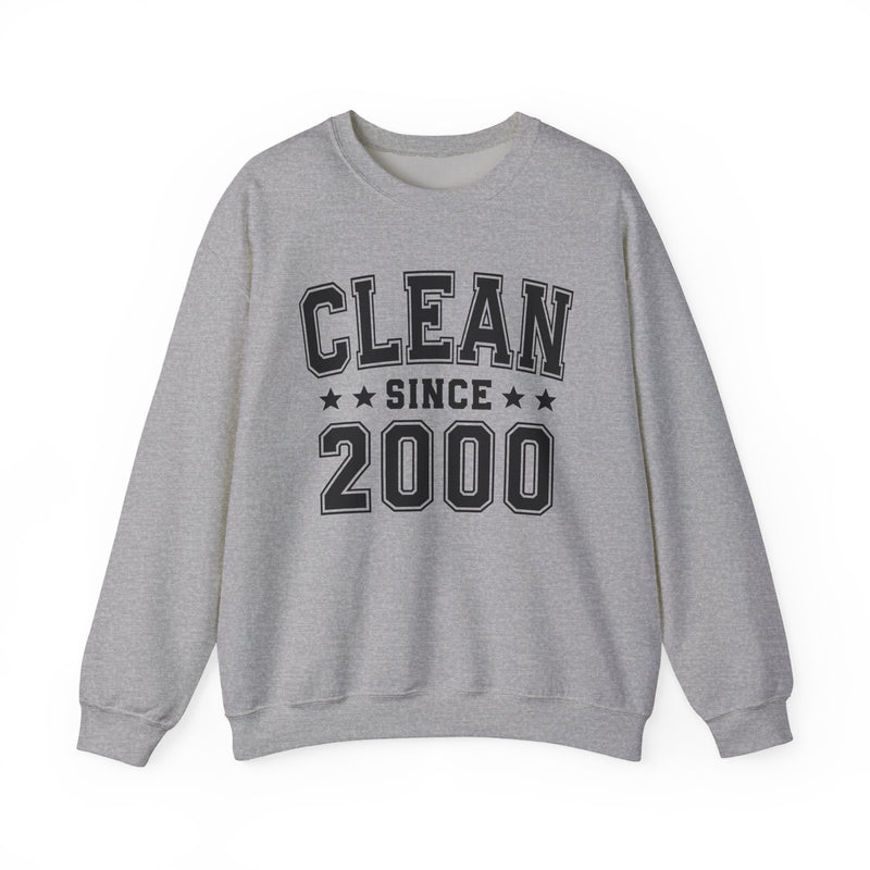 Clean Since (Personalized Date) —  Bride/Married Sweatshirt, Wedding & Anniversary Gift