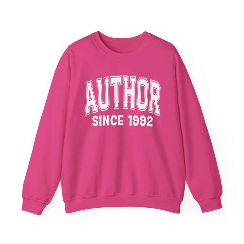 Author Personalization Sweatshirt — Add Your Special "Since Date"