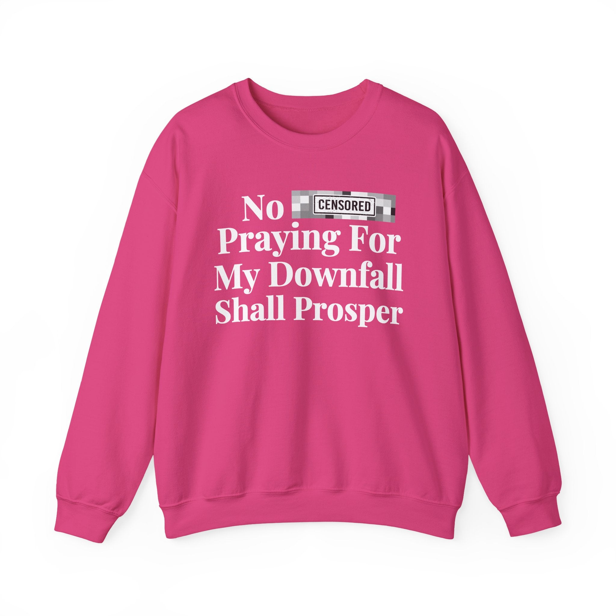 No Bitch Praying For My Downfall Shall Prosper — Bold Christian Statement Sweatshirt