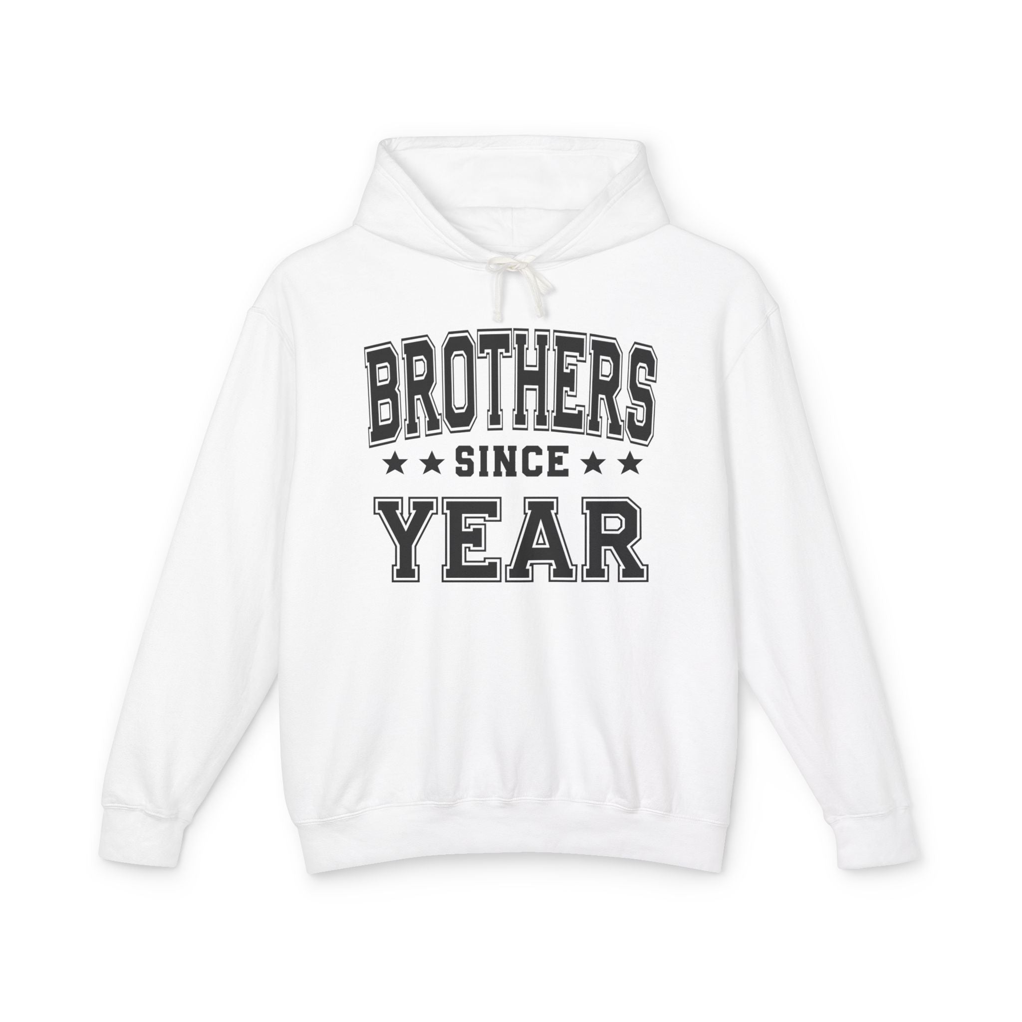 Brothers (Personalized Date) — Friendship Sibling Milestone Hoodie