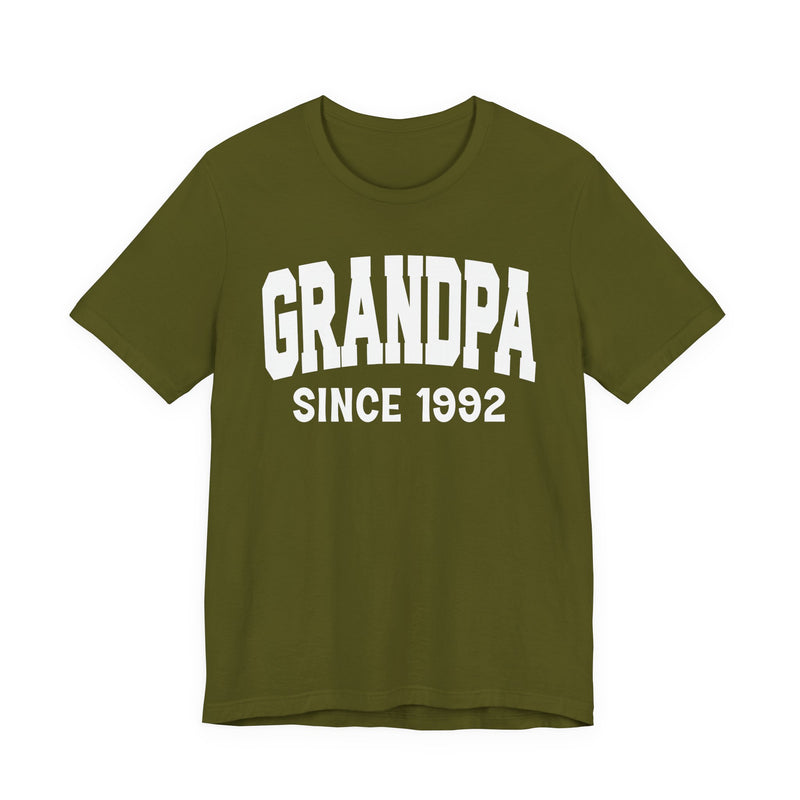 Granpa Personalization T-Shirt — Add Your Special "Since Date"