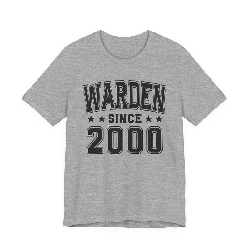Warden Since (Personalized Date) —  Bride/Married T-shirt, Wedding & Anniversary Gift
