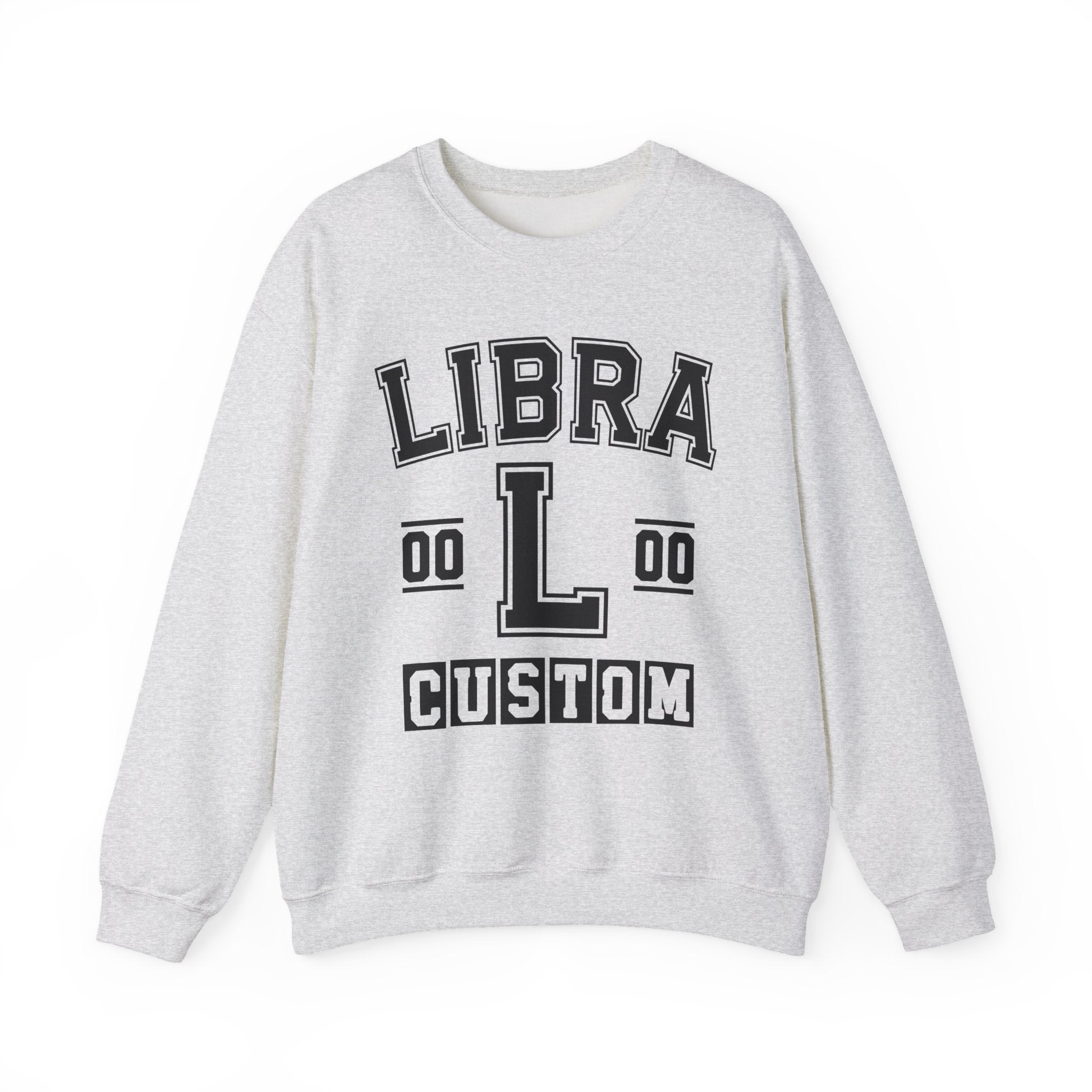 Custom Libra Varsity Sweatshirt - Customize Birthday Day/Month/Year - Customize Gemini Season/Nation
