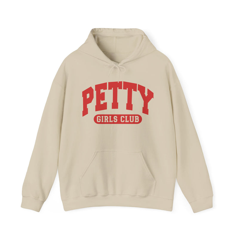 Petty Girls Club — Retro Collegiate Hoodie