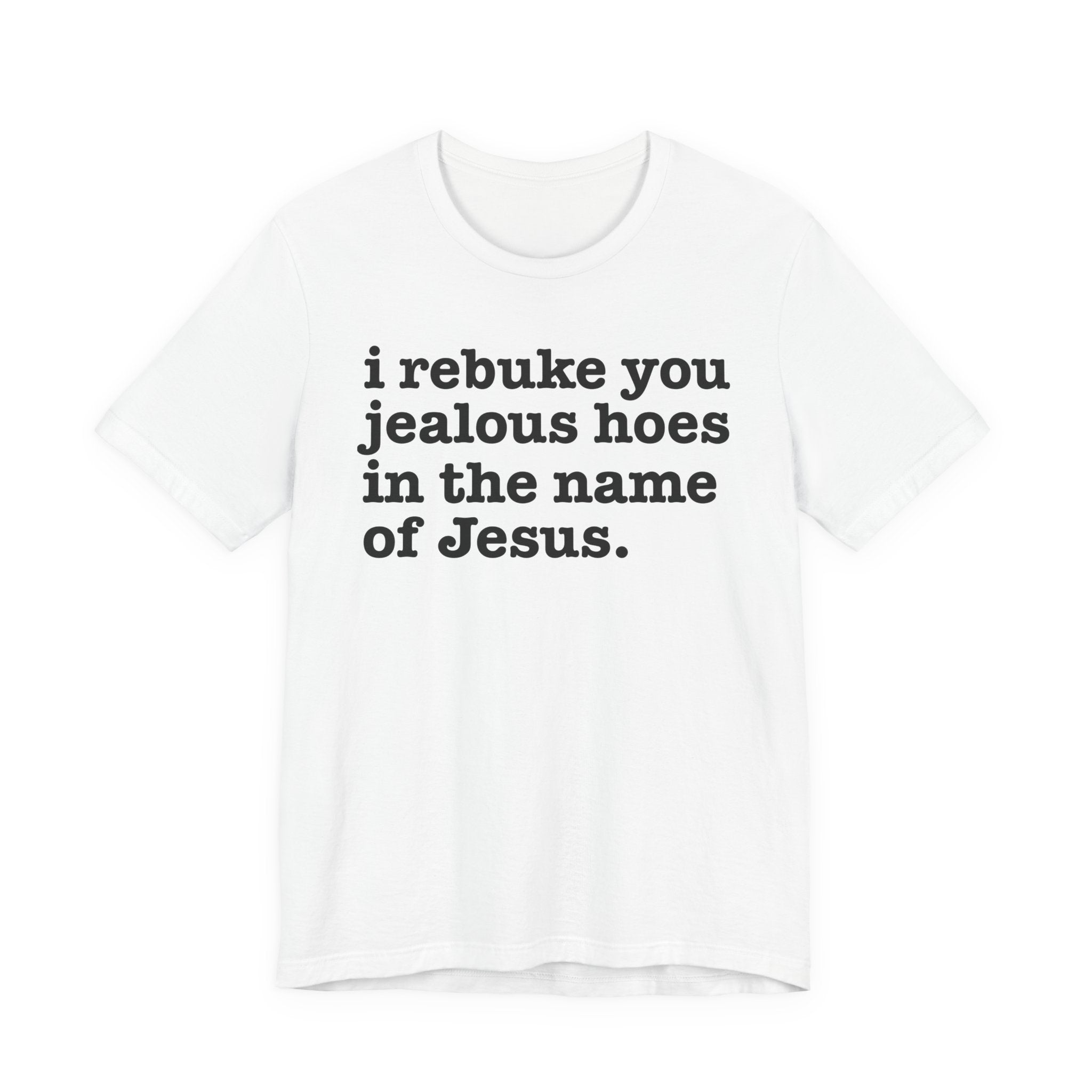 I Rebuke You Jealous Hoes in the Name of Jesus — Christian Humor T-Shirt