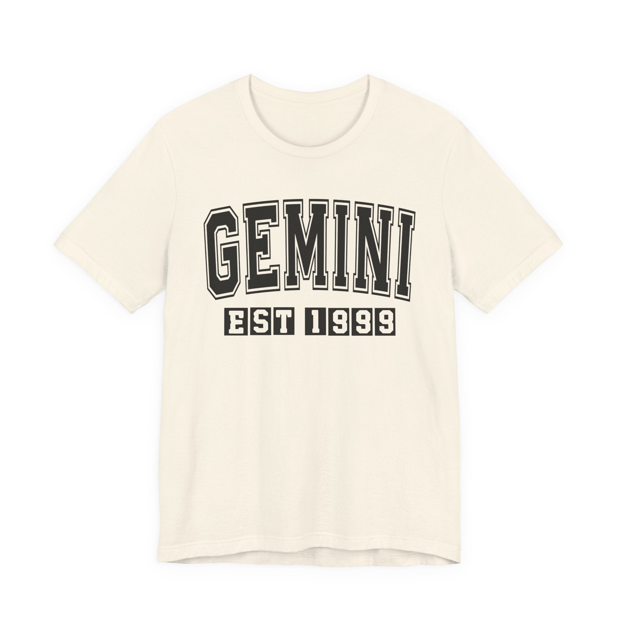 Gemini EST (YEAR) Personalization — Zodiac Birthday Tee Shirt