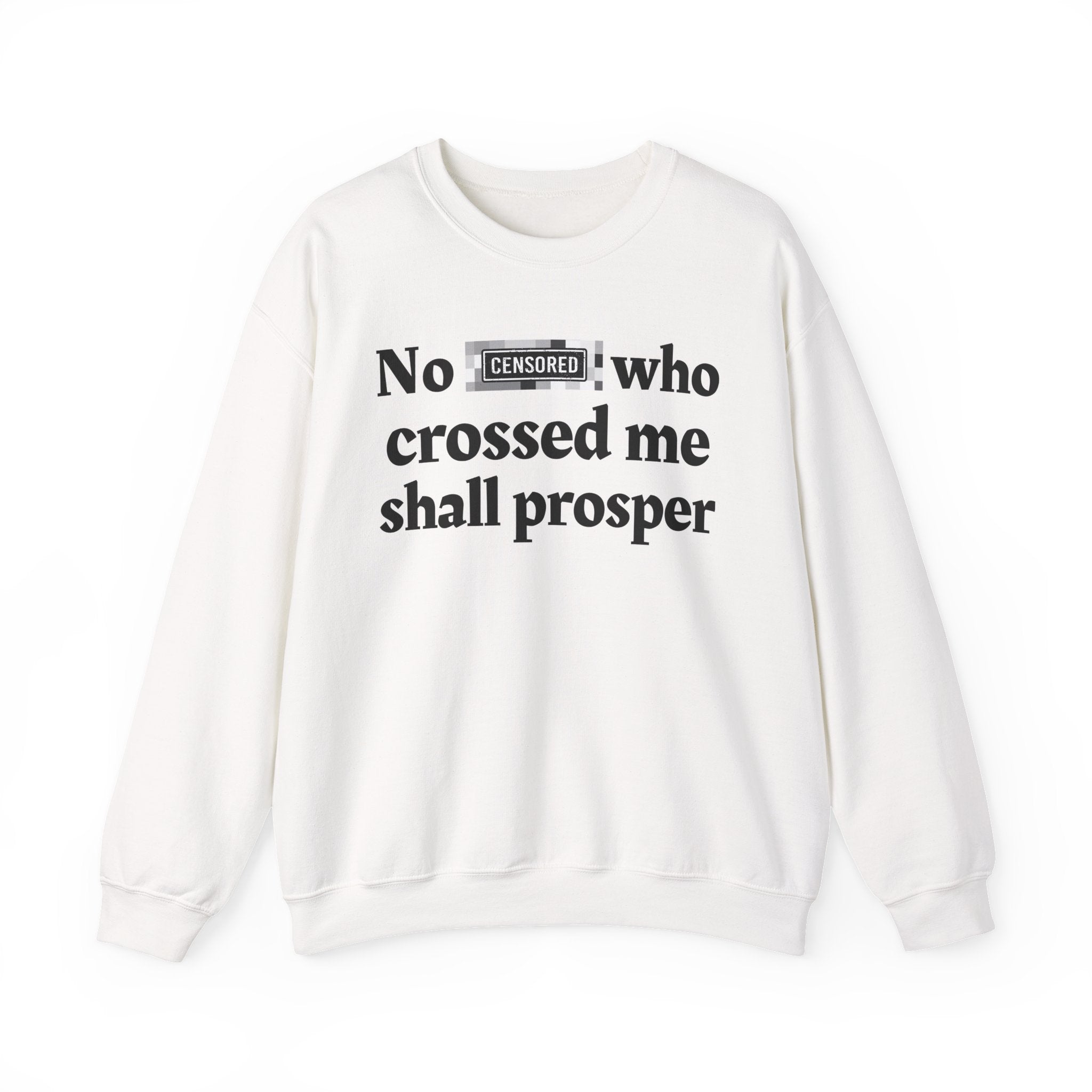 No Bitch Who Crossed Me Shall Prosper — Bold Christian Statement Sweatshirt