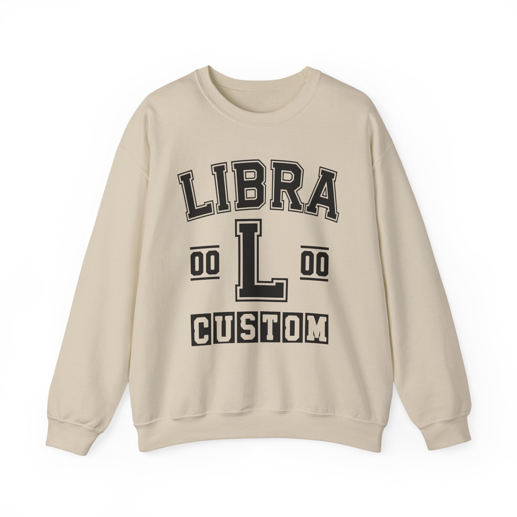 Custom Libra Varsity Sweatshirt - Customize Birthday Day/Month/Year - Customize Gemini Season/Nation