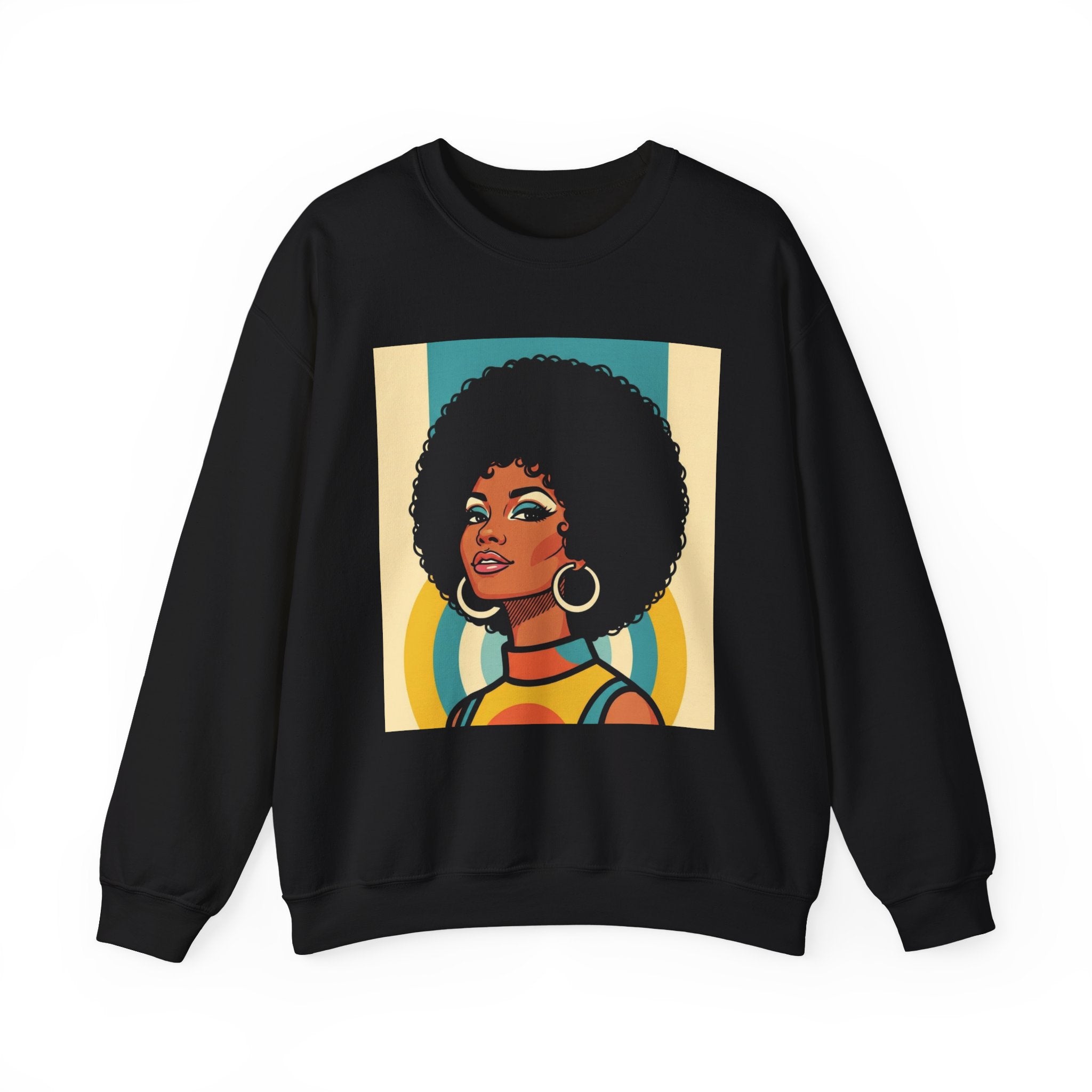 Beautiful Black Woman Portrait - African American Pride Sweatshirt