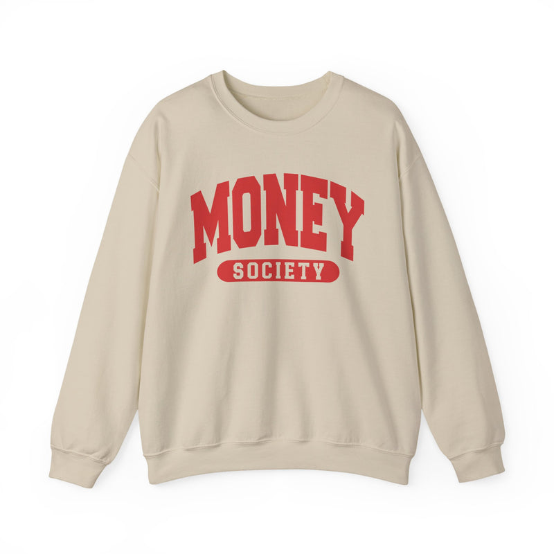 Money Society — Retro Collegiate Sweatshirt