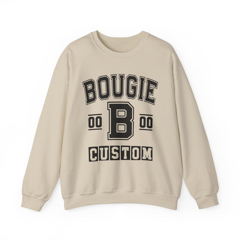 Custom Bougie Varsity Sweatshirt — Customize Birthday Day/Month/Year — Customize Gemini Season/Nation