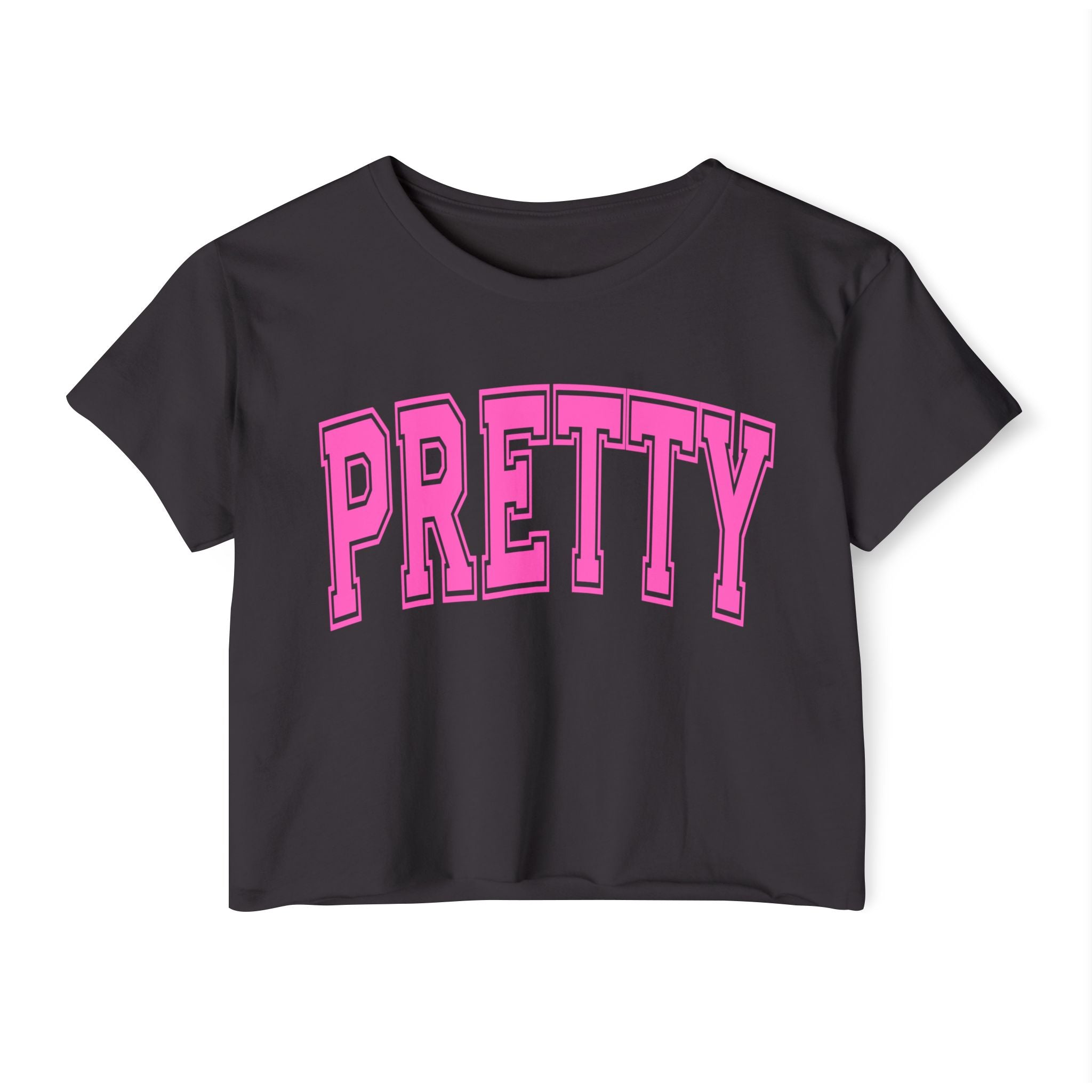 Pretty Crop Top — Women's Festival Graphic Tee