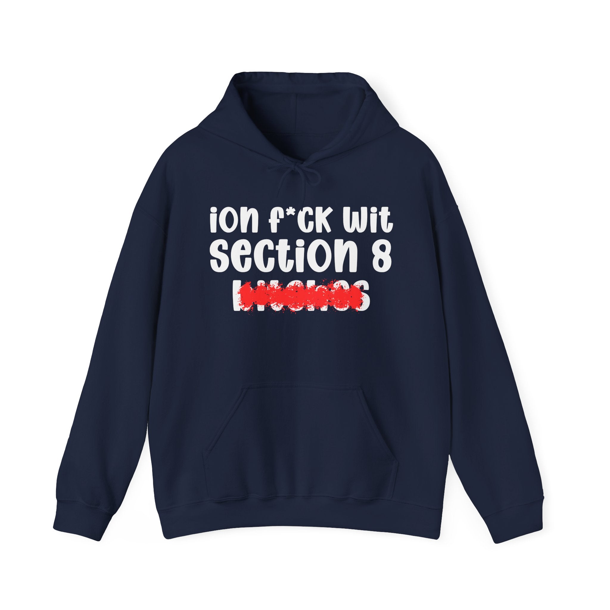 ION (I Don't) FUCK WITH SECTION 8 BITCHES — Bold Sarcastic Hoodie