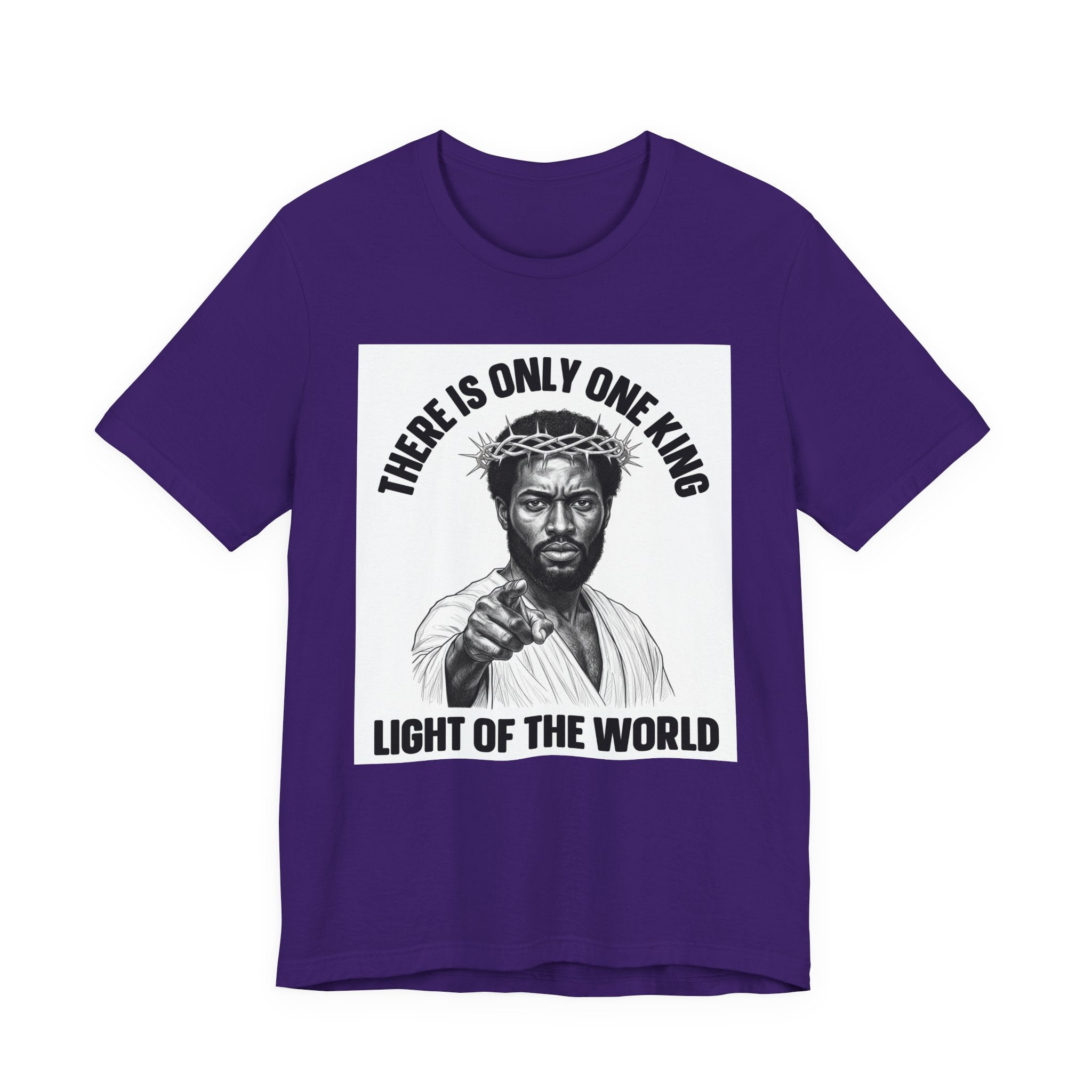 There Is Only One King: Light Of The World (Black Jesus) T-Shirt