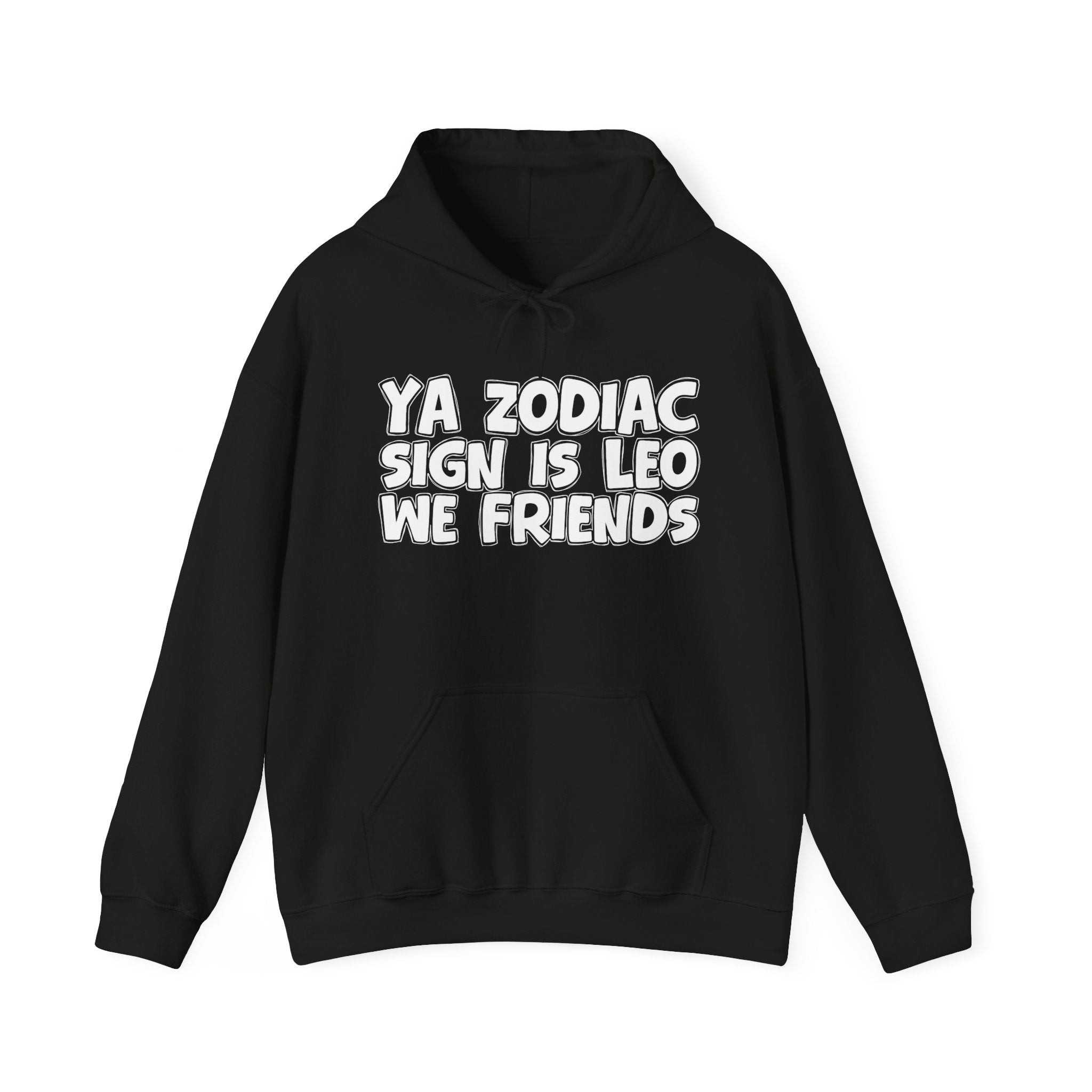 Ya Zodiac Sign Is Leo We Friends - Fun Astrology Hoodie Gift