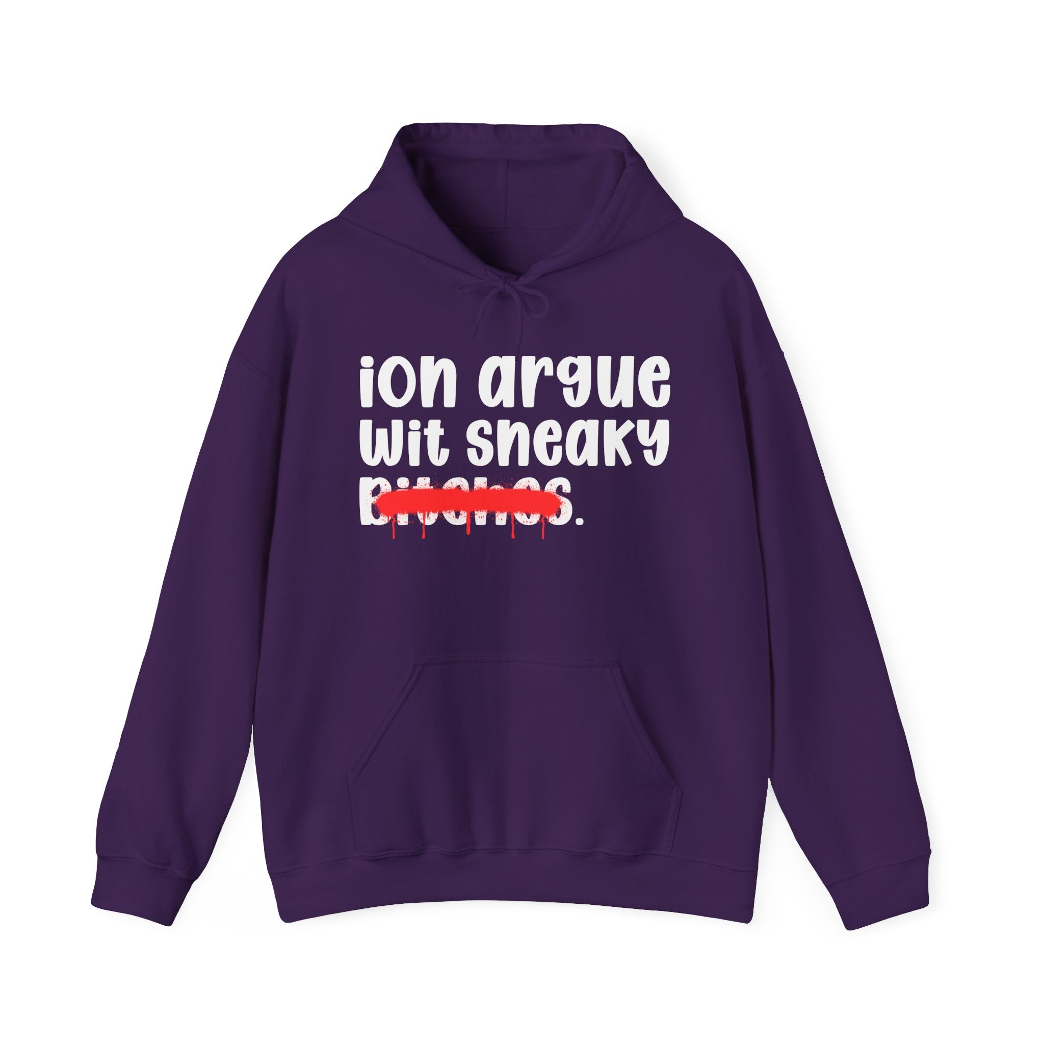 ION (I Don't) Argue Wit Sneaky Bitches — Funny Sassy Statement Hoodie