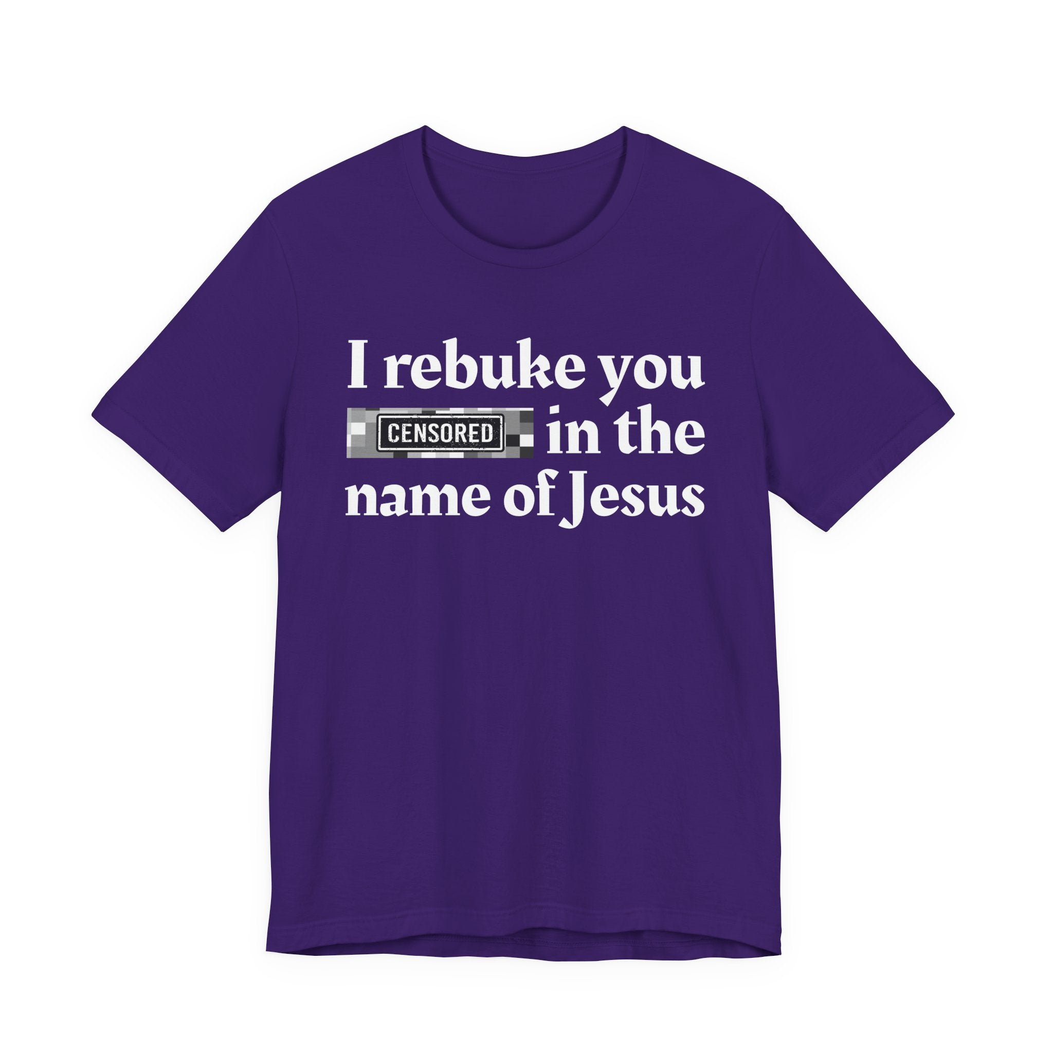 I rebuke you Bitches in the name of Jesus — Provocative Christian Faith T-Shirt