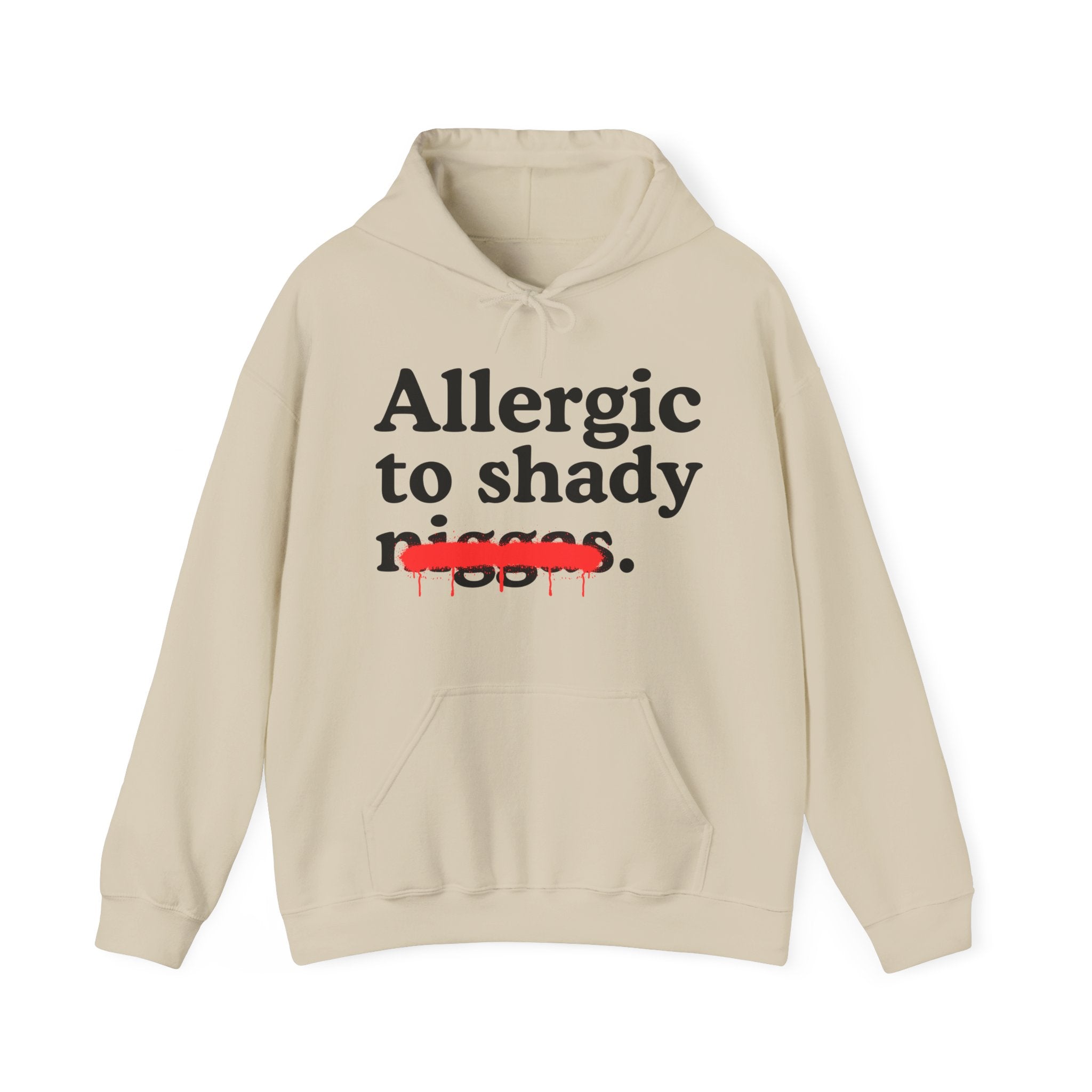 Allergic To Shady Niggas — Sarcastic Statement Hoodie