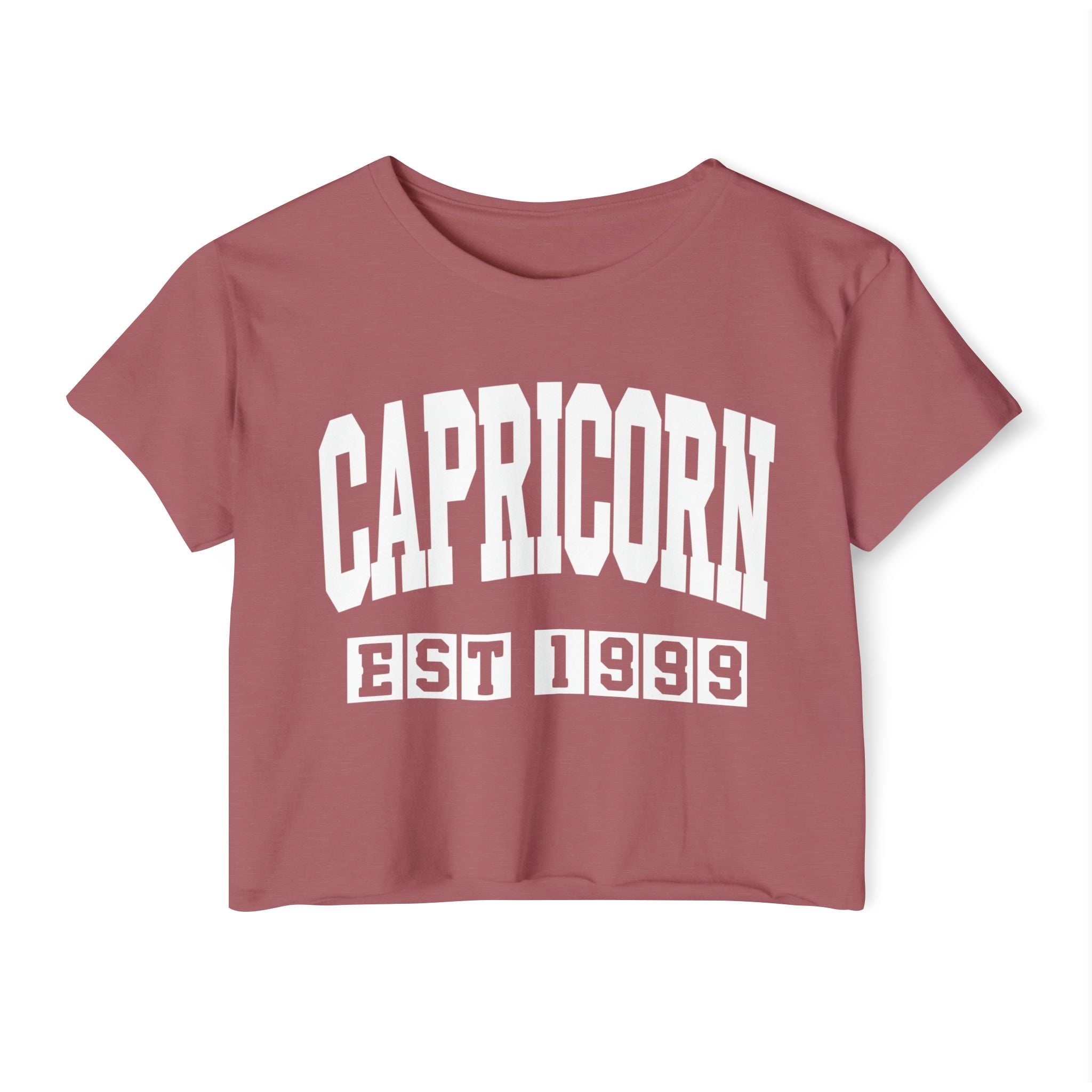 Capricorn EST (YEAR) Personalization -  Crop Top